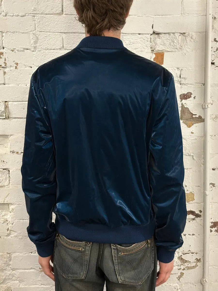 Hermes Hermès Metallic Blue Nylon Bomber Jacket Size US M / EU 48-50 / 2 - 3 Thumbnail