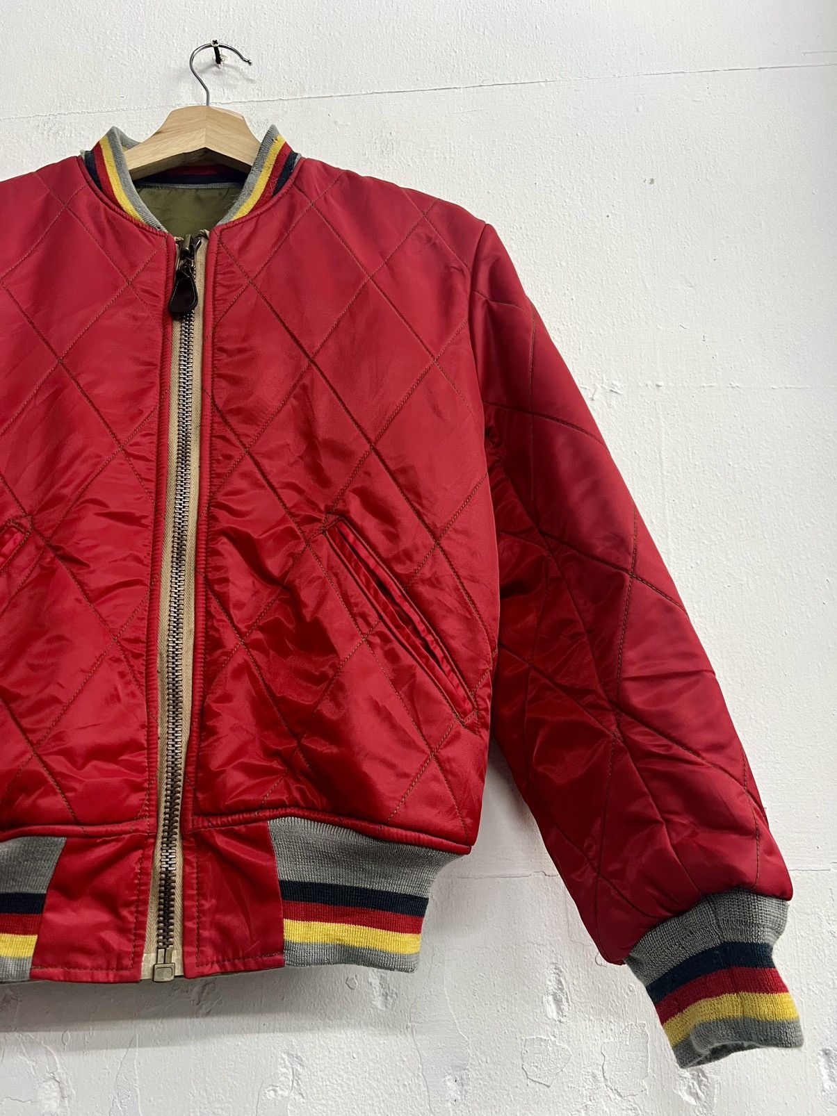 Evisu VINTAGE RARE EVISU REVERSIBLE BOMBER VARSITY JACKET Size US M / EU 48-50 / 2 - 17 Thumbnail