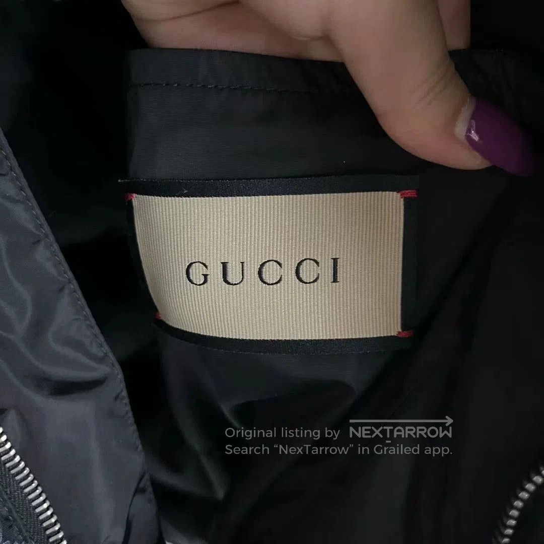 Gucci gucci black printed nylon hooded puffer jacket. Size US M / EU 48-50 / 2 - 5 Thumbnail