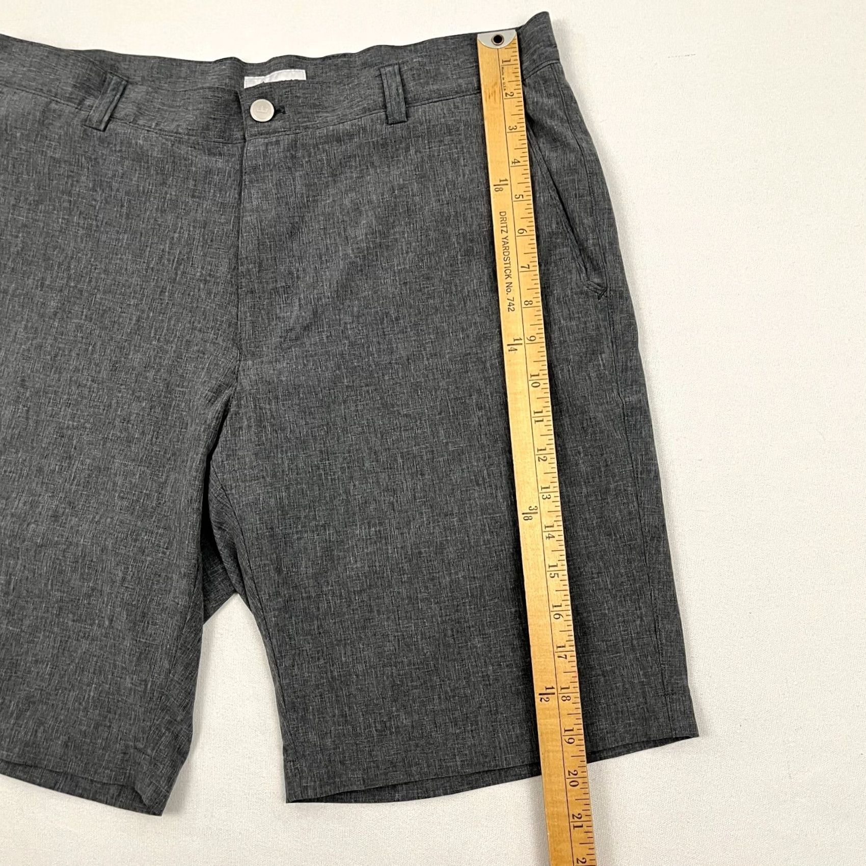Peter Millar Peter Millar Shackleford Shorts Mens 34 x 9.5 Gray Active Performance Golf Chino Shorts Size US 34 / EU 50 - 7 Thumbnail