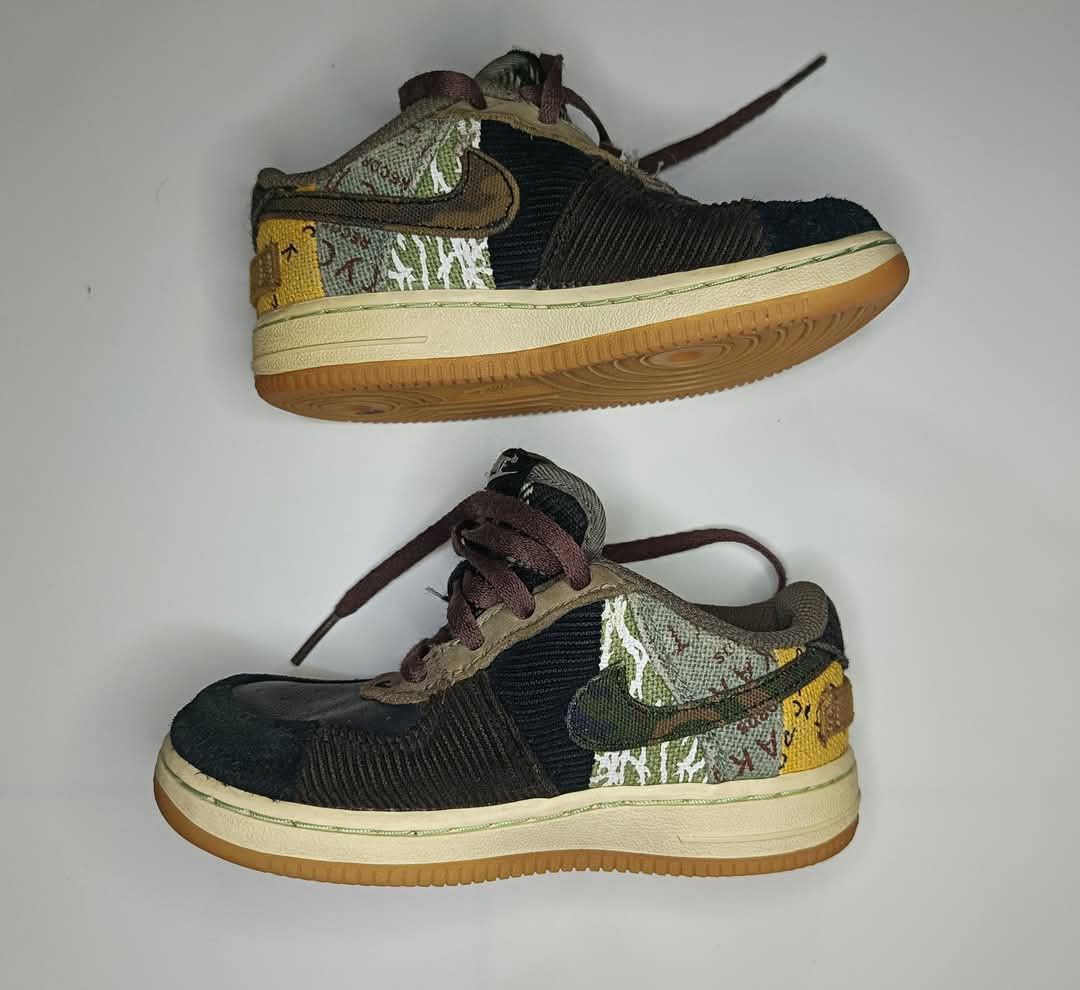 Nike × Travis Scott Travis Scott x Air Force 1 'Cactus Jack' Toddler Size US 5 / EU 37 - 2 Thumbnail