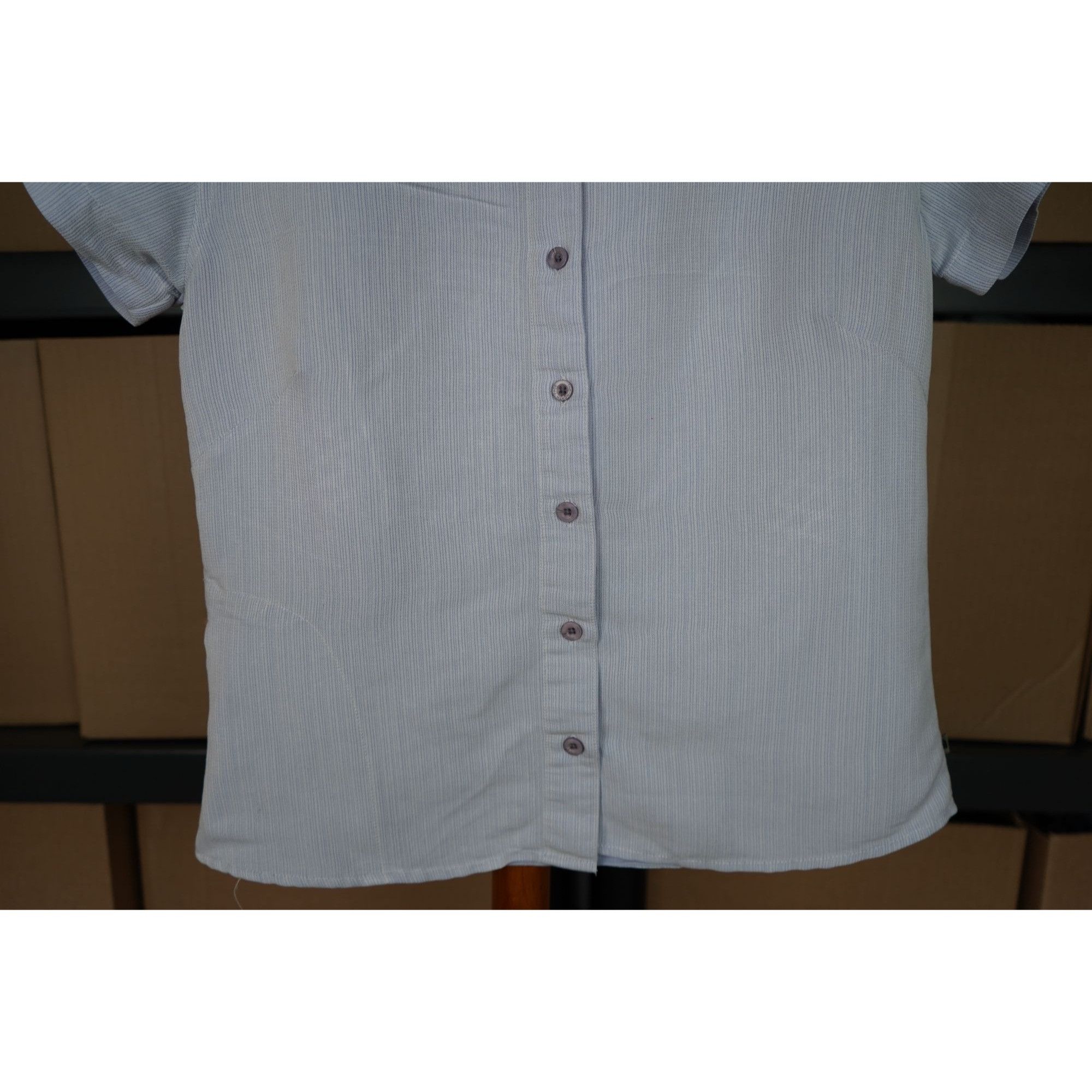 The North Face The North Face Chambray Striped Athletic Shirt Womens M #369 Size M / US 6-8 / IT 42-44 - 4 Thumbnail