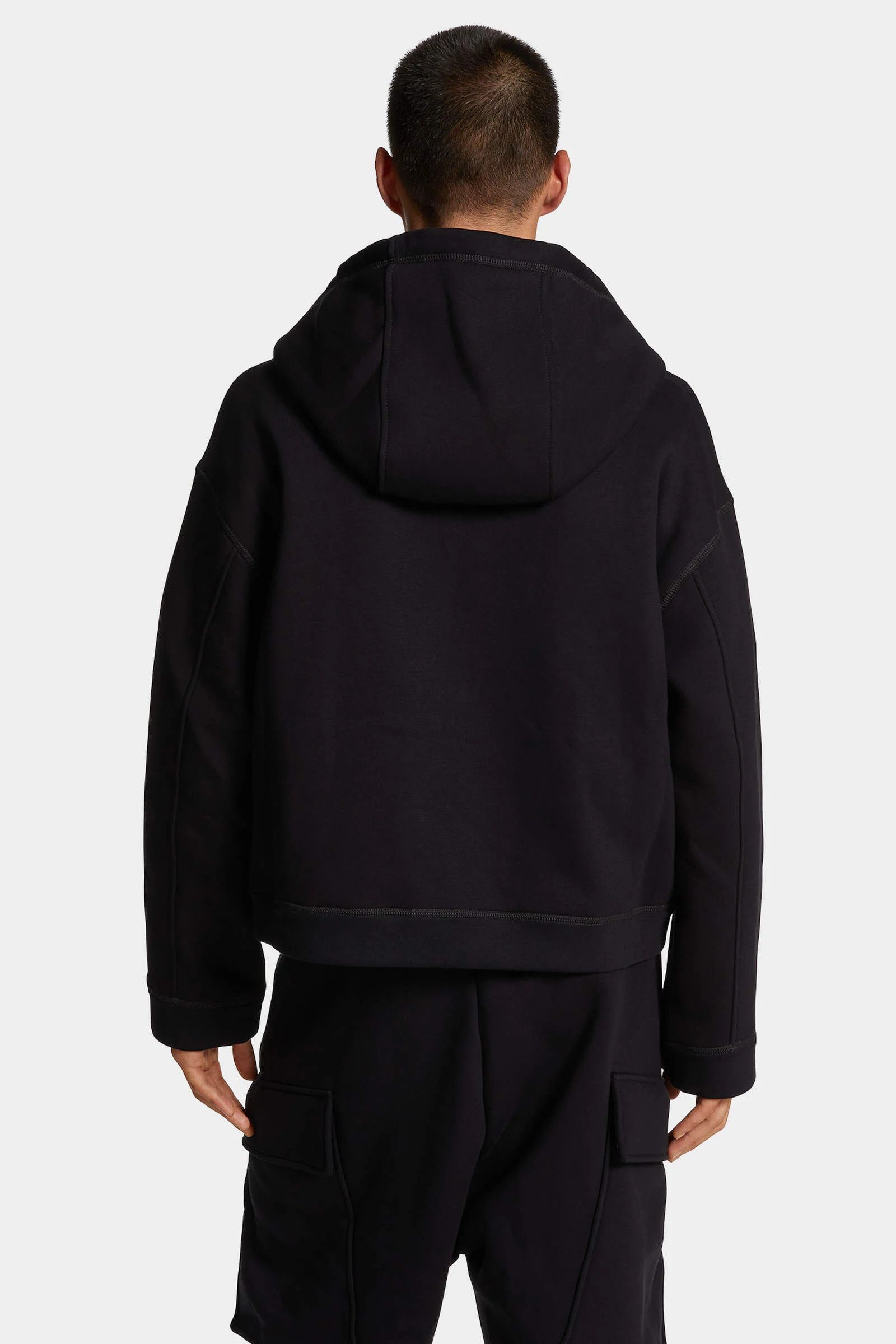 Dsquared2 o1mle0126 Balloon Zip Cargo Hoodie in Black Size US M / EU 48-50 / 2 - 3 Thumbnail