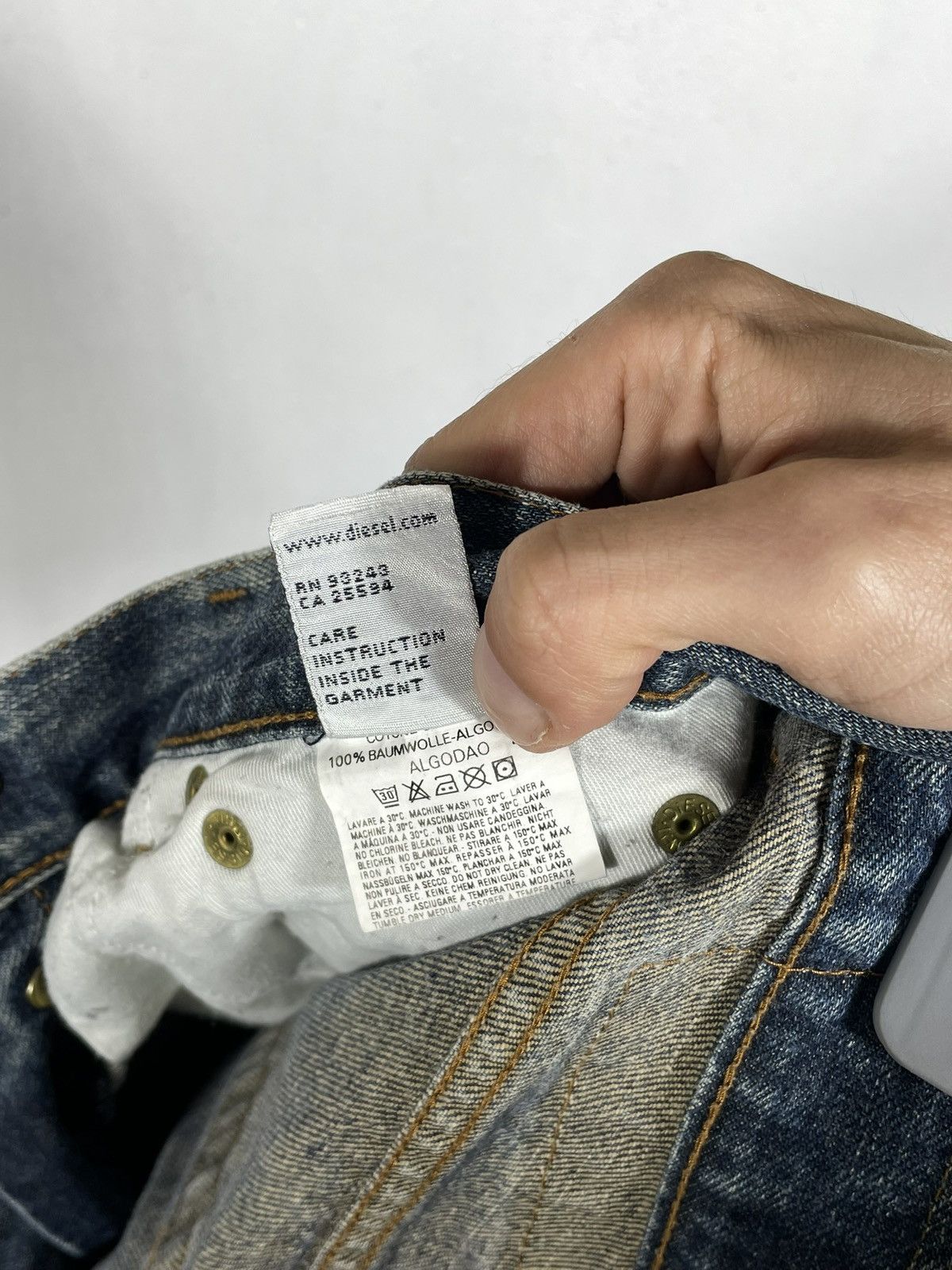 Diesel × Vintage Diesel retro 00s pants washed skate hiphop drip swag cyber Size US 30 / EU 46 - 10 Thumbnail