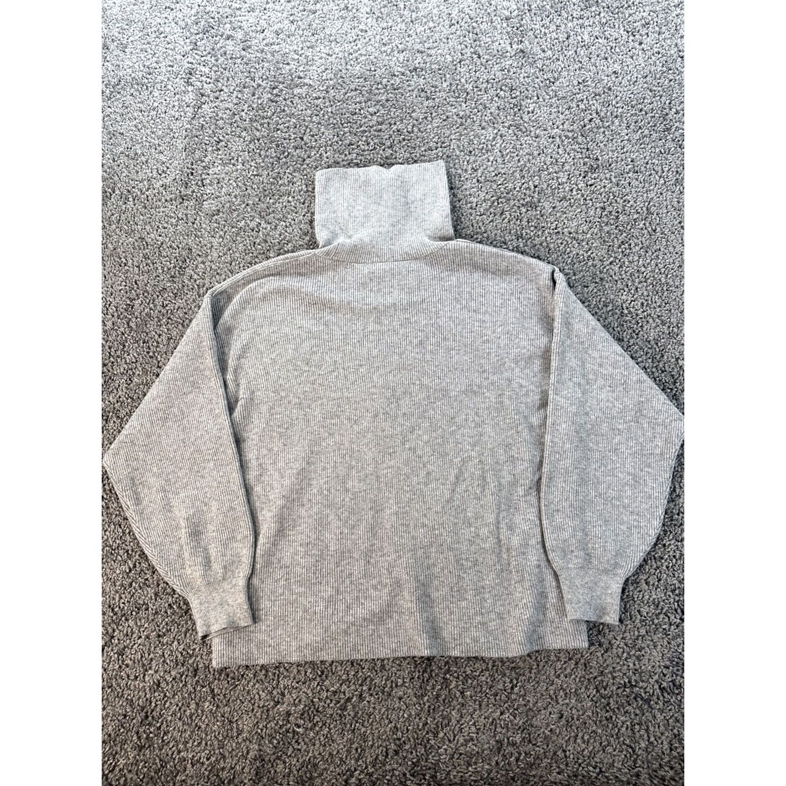 Free People FREE PEOPLE Knit Sweater XL Oversized Dolman Sleeve Turtleneck Gray Slouchy Casual Pullover Women Size XL / US 12-14 / IT 48-50 - 6 Thumbnail