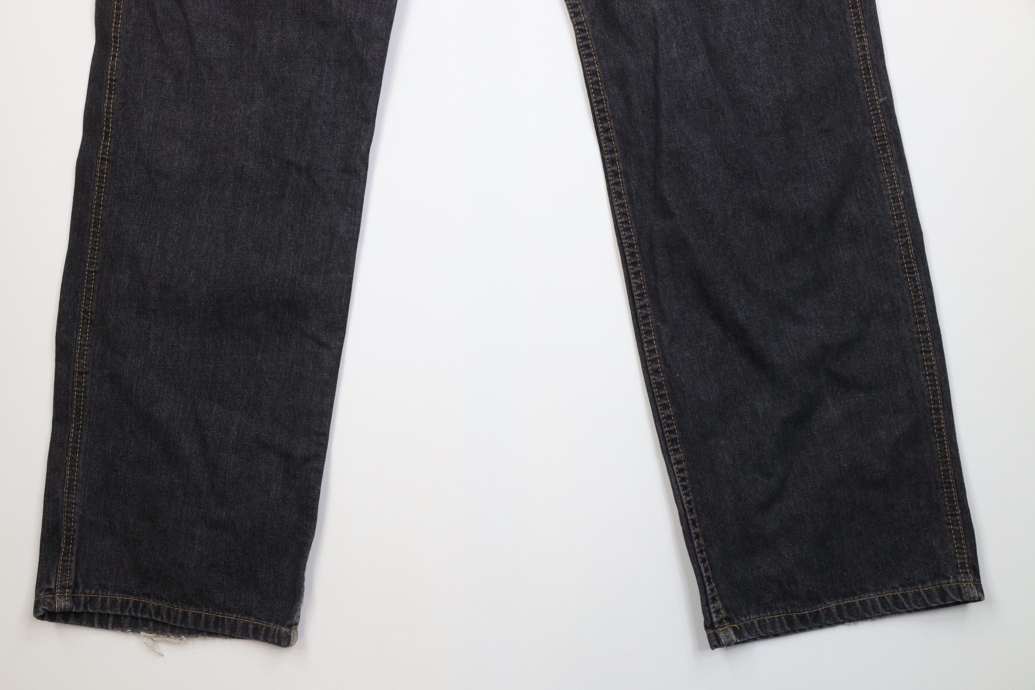 Ralph Lauren Vintage 90s Ralph Lauren Wide Leg Carpenter Jeans Black Size US 34 / EU 50 - 4 Thumbnail