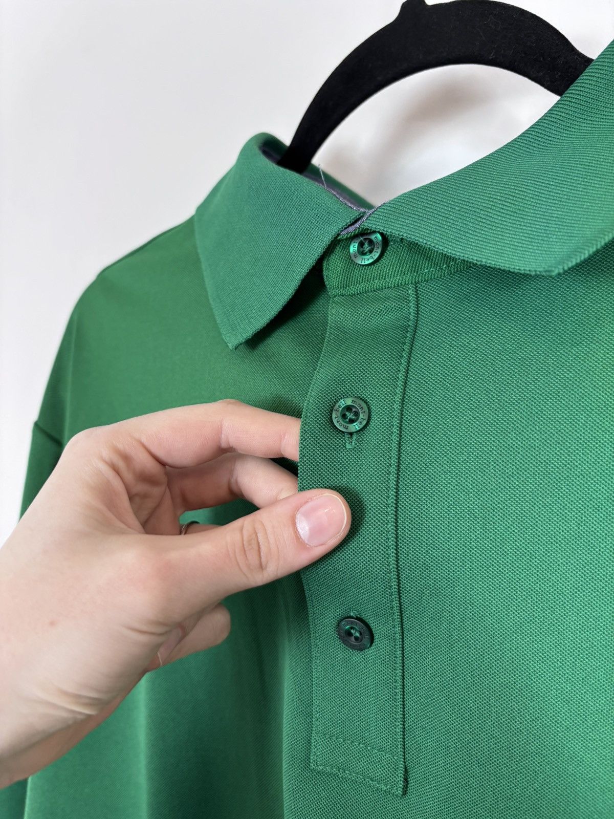 Montbell Montbell Hyundai Men’s Dark Green Long Sleeve Polo Shirt Size US XXL / EU 58 / 5 - 5 Thumbnail