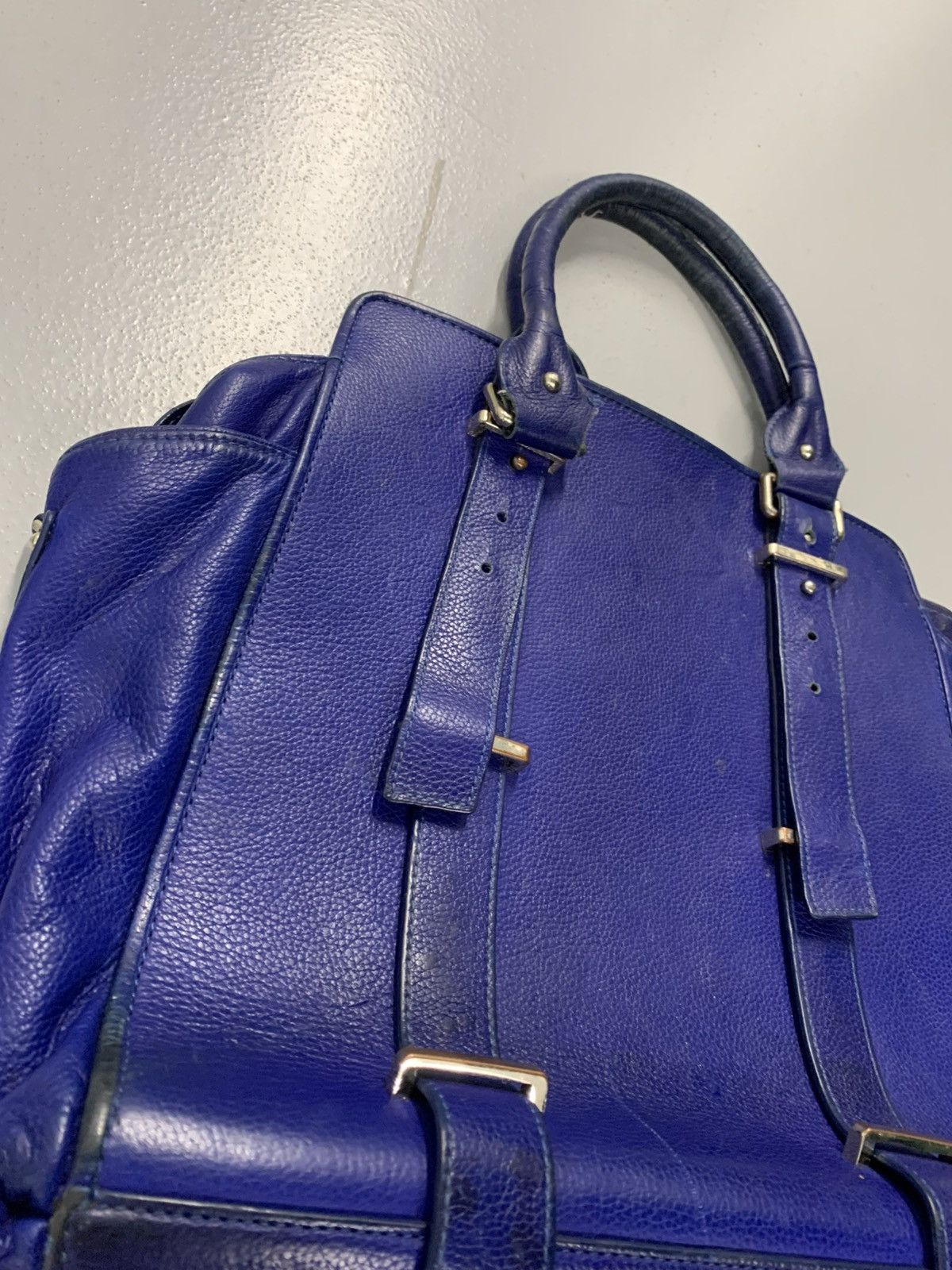 Miss Sixty Vintage Miss Sixty Electric Blue Leather Satchel Size ONE SIZE - 2 Thumbnail