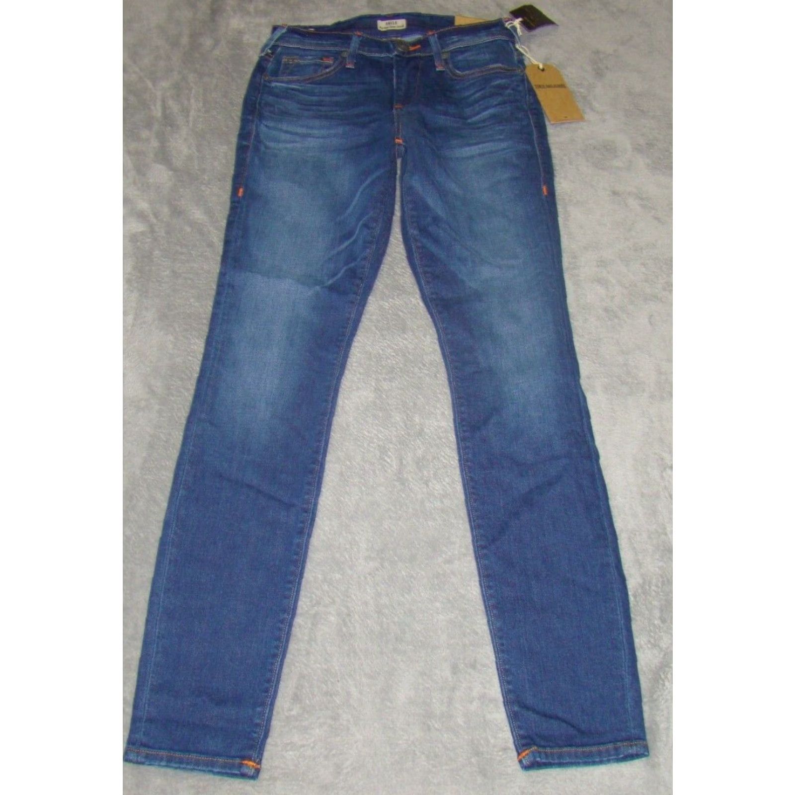 True Religion NWT True Religion Womens Jeans Halle Mid-Rise Super-Skinny 25 Blue Denim Cotton Blend Womens Christmas Gift Mens? Size 42" / US 20 - 2 Thumbnail