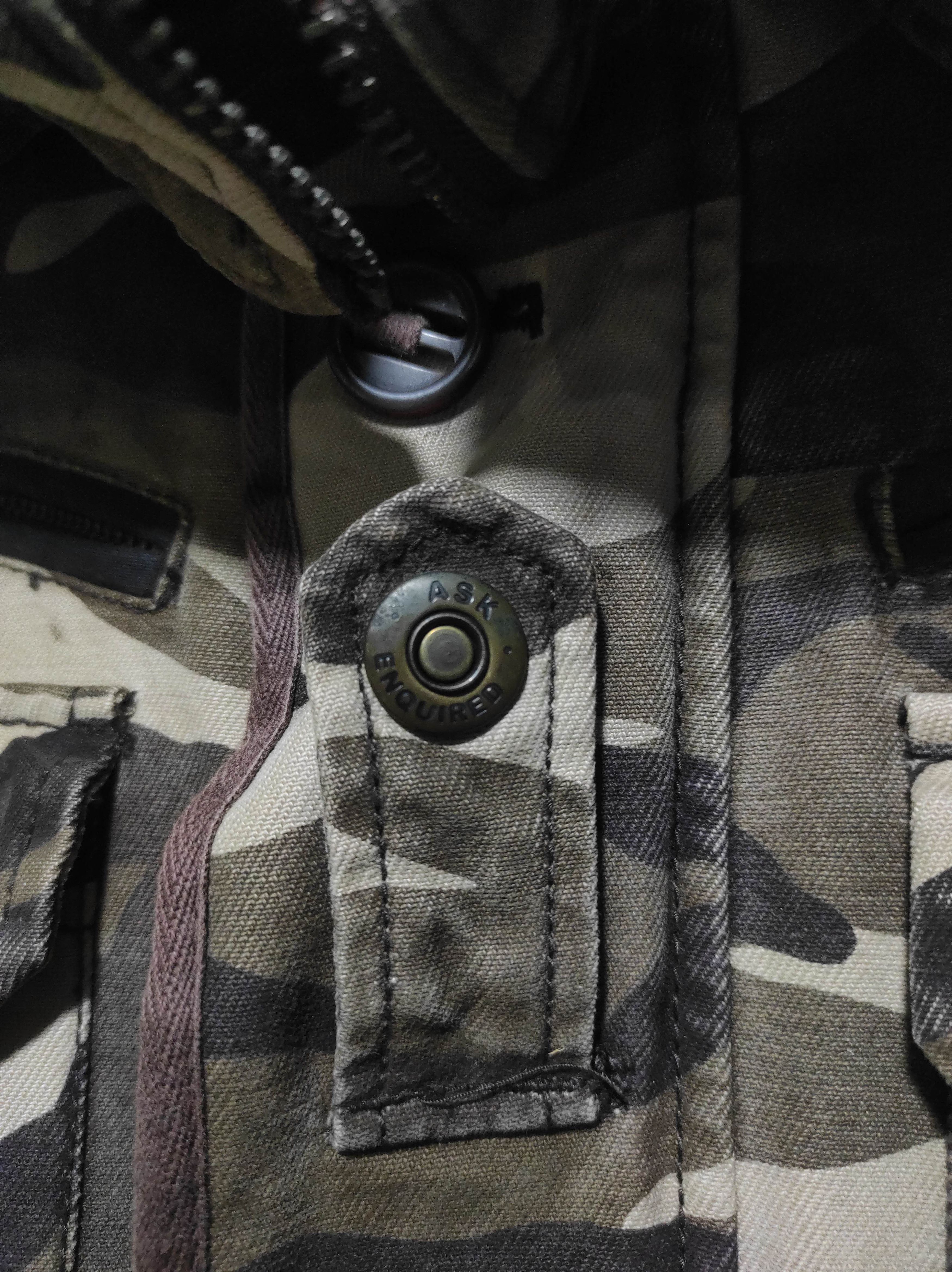 14th Addiction Ask Enquired Camo Multi Pocket Hoodie Jacket Size US M / EU 48-50 / 2 - 6 Thumbnail