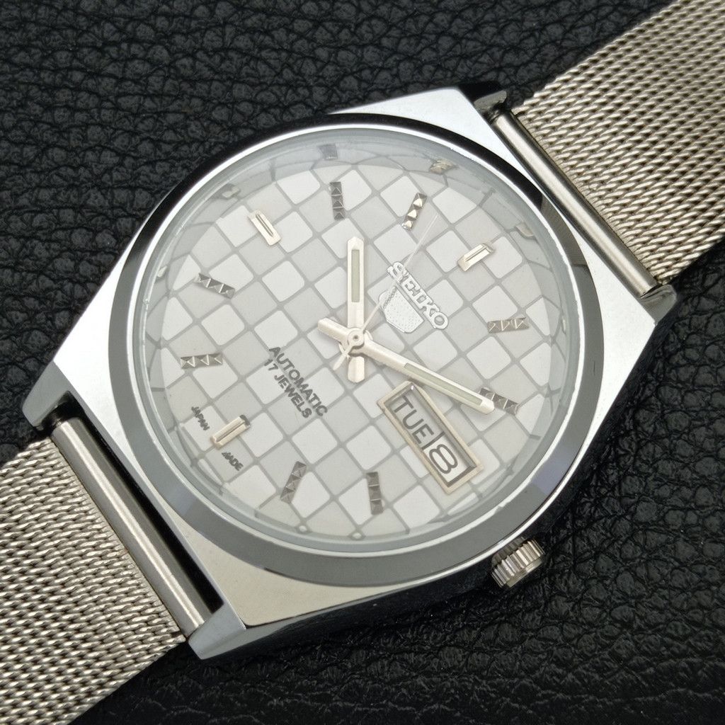 Seiko REFURBISHED VINTAGE SEIKO 5 AUTO JAPAN MENS WATCH a440203 Size 38 - 5 Thumbnail