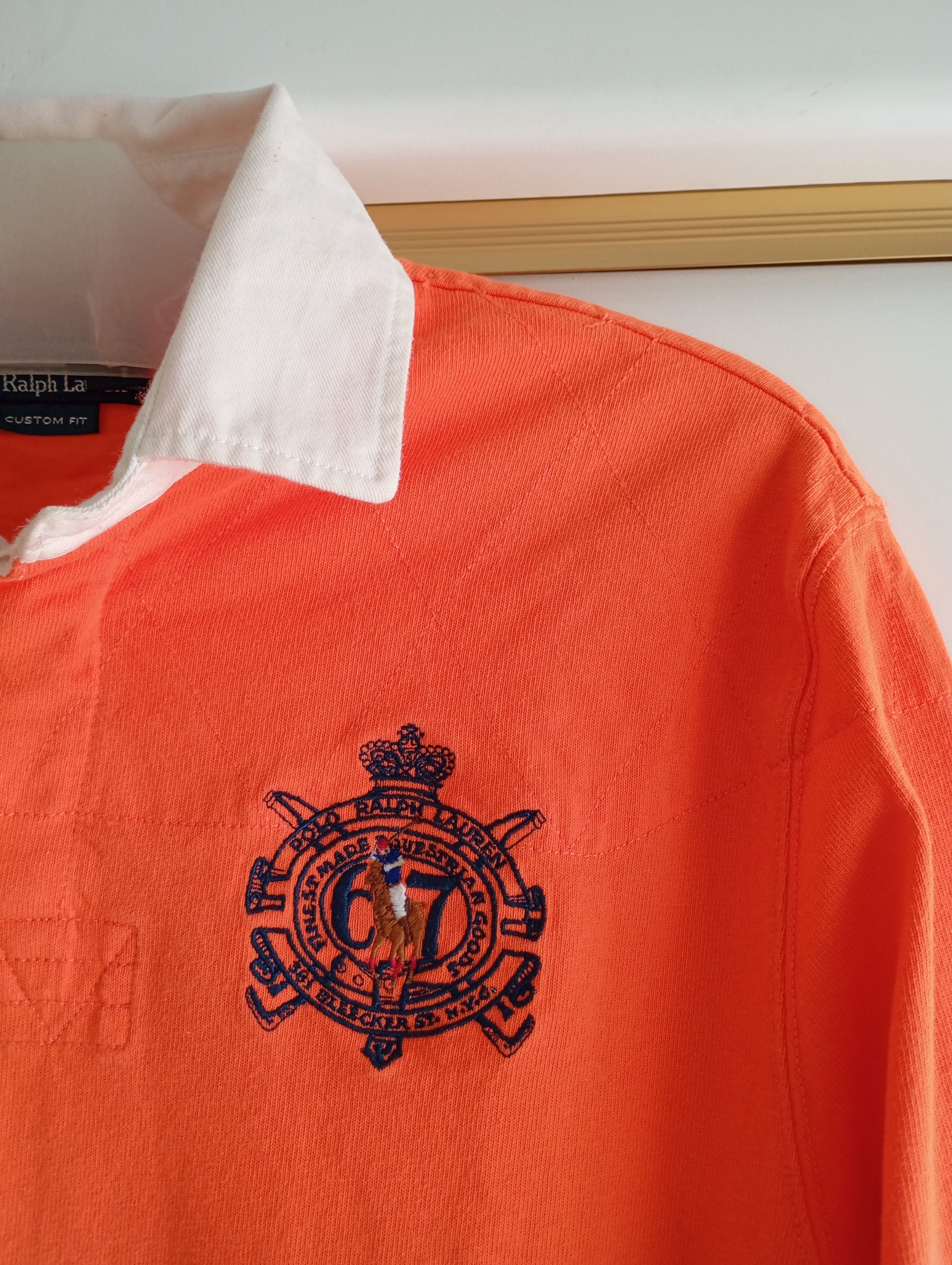 Polo Ralph Lauren Polo Ralph Lauren #3 Rugby Shirt Custom Fit Size L Size US L / EU 52-54 / 3 - 3 Thumbnail