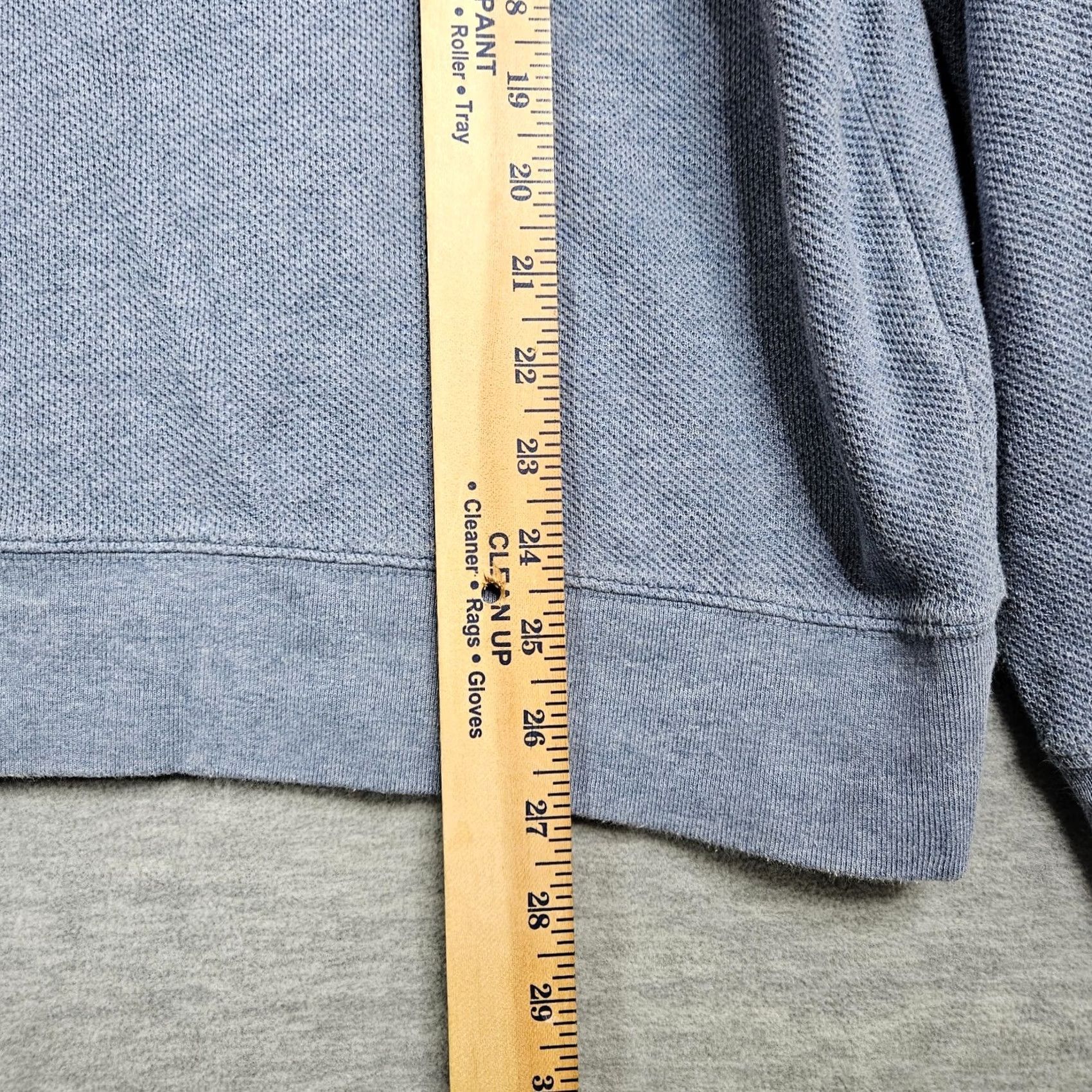 Gant GANT Men’s Teal Blue Quarter Zipper Textured Cotton Sweater L Cardigan Knit Zip Navy? Size L / US 10 / IT 46 - 5 Thumbnail