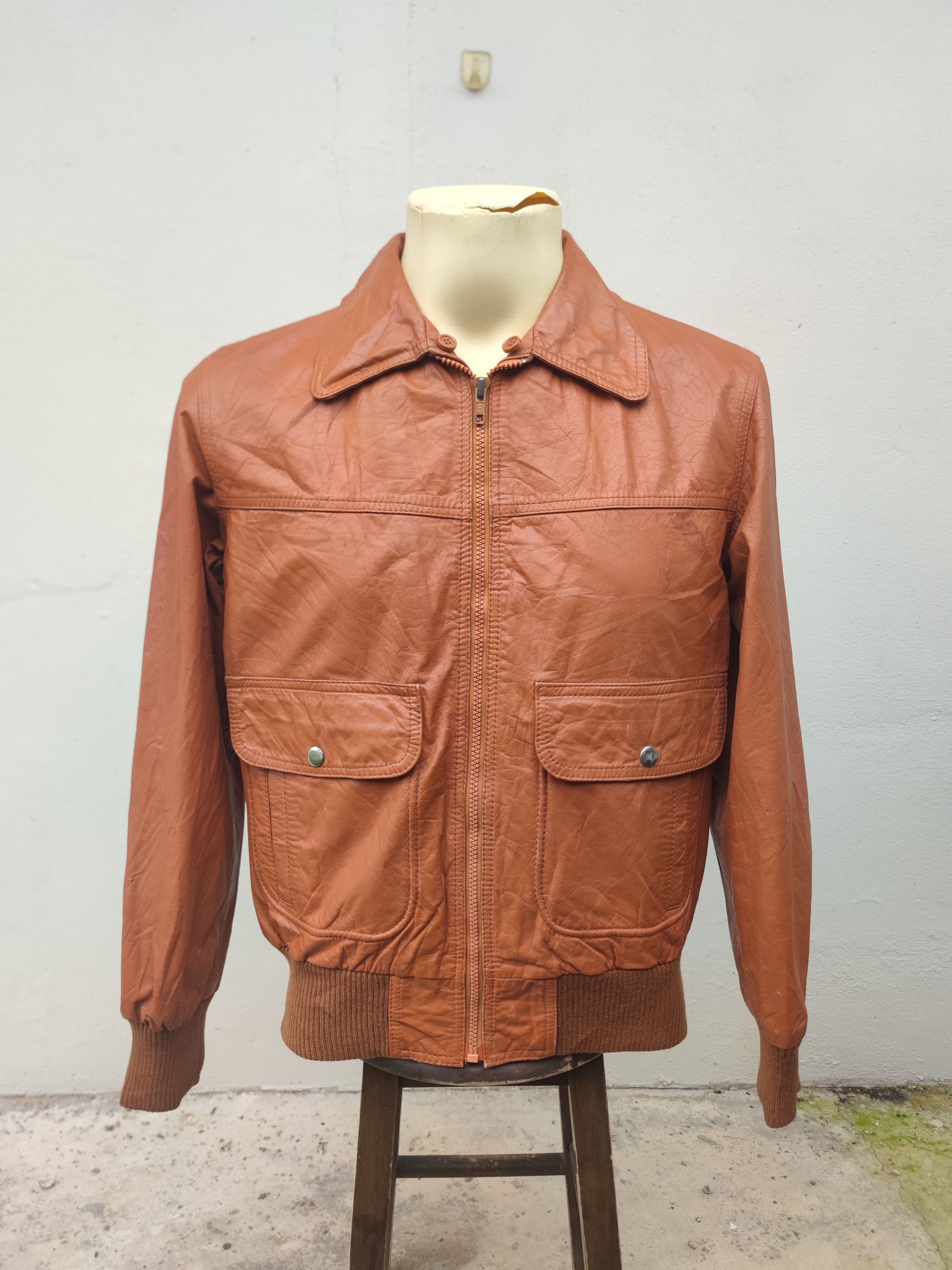 Vintage Vintage Crae Carlyle Cowhide Leather Jacket Size US M / EU 48-50 / 2 - 1 Thumbnail