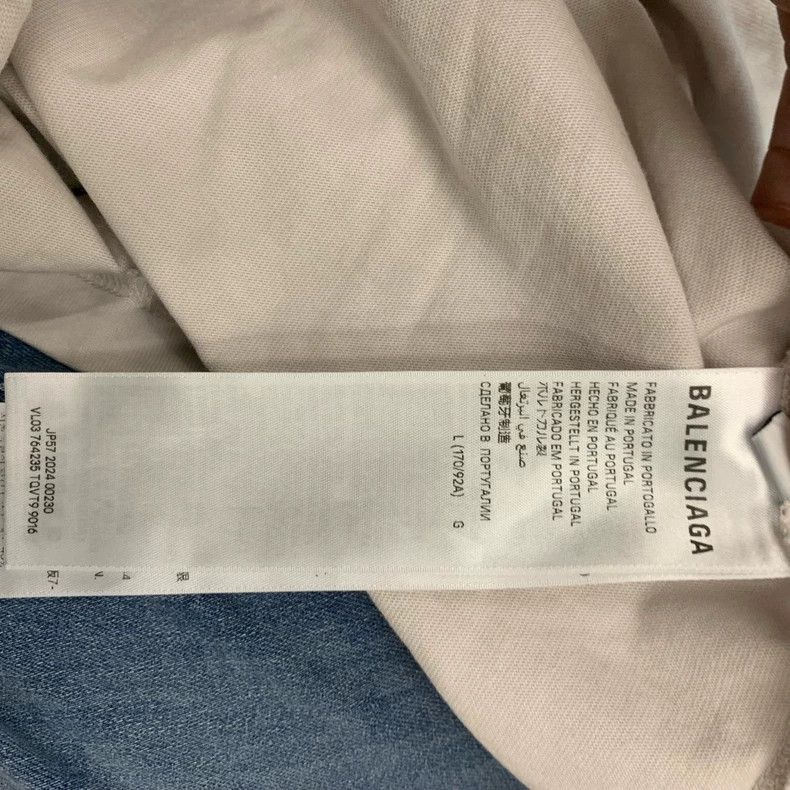 Balenciaga Balenciaga White reflective logo short sleeve Size US L / EU 52-54 / 3 - 7 Thumbnail
