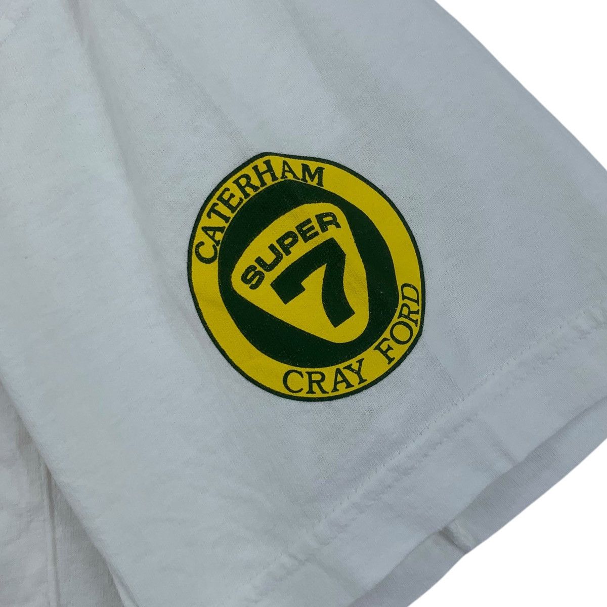 Vintage Vintage 1998 CATERHAM SUPER 7 Cray Ford Owner T Shirt Size US L / EU 52-54 / 3 - 6 Thumbnail