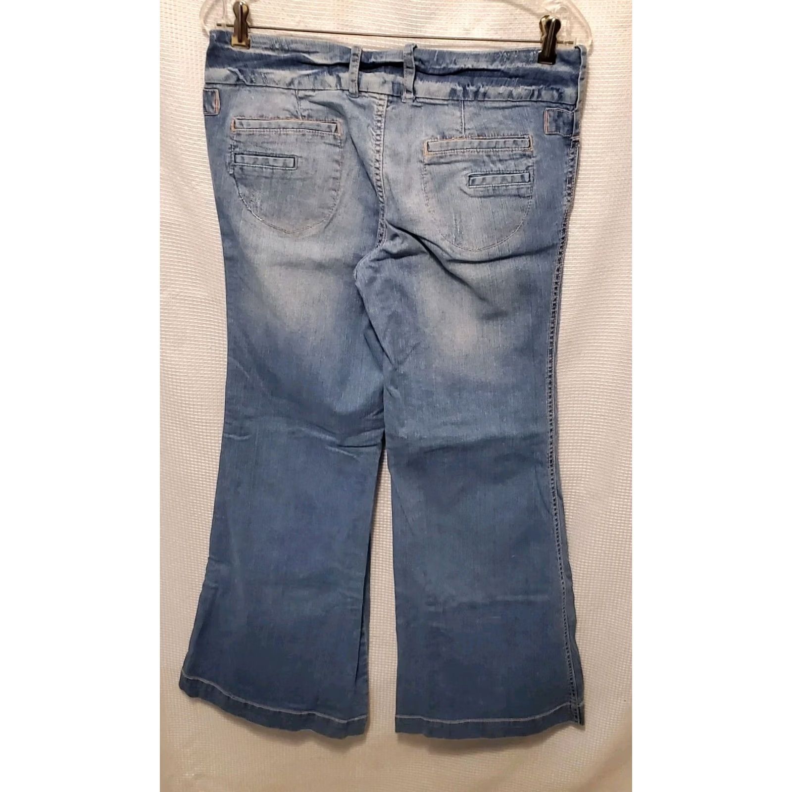 Vintage VINTAGE Paris Blues Jeans Y2K 90s light wash button fly 100% cotton Faded Flare Size 34" / US 12 / IT 48 - 3 Thumbnail