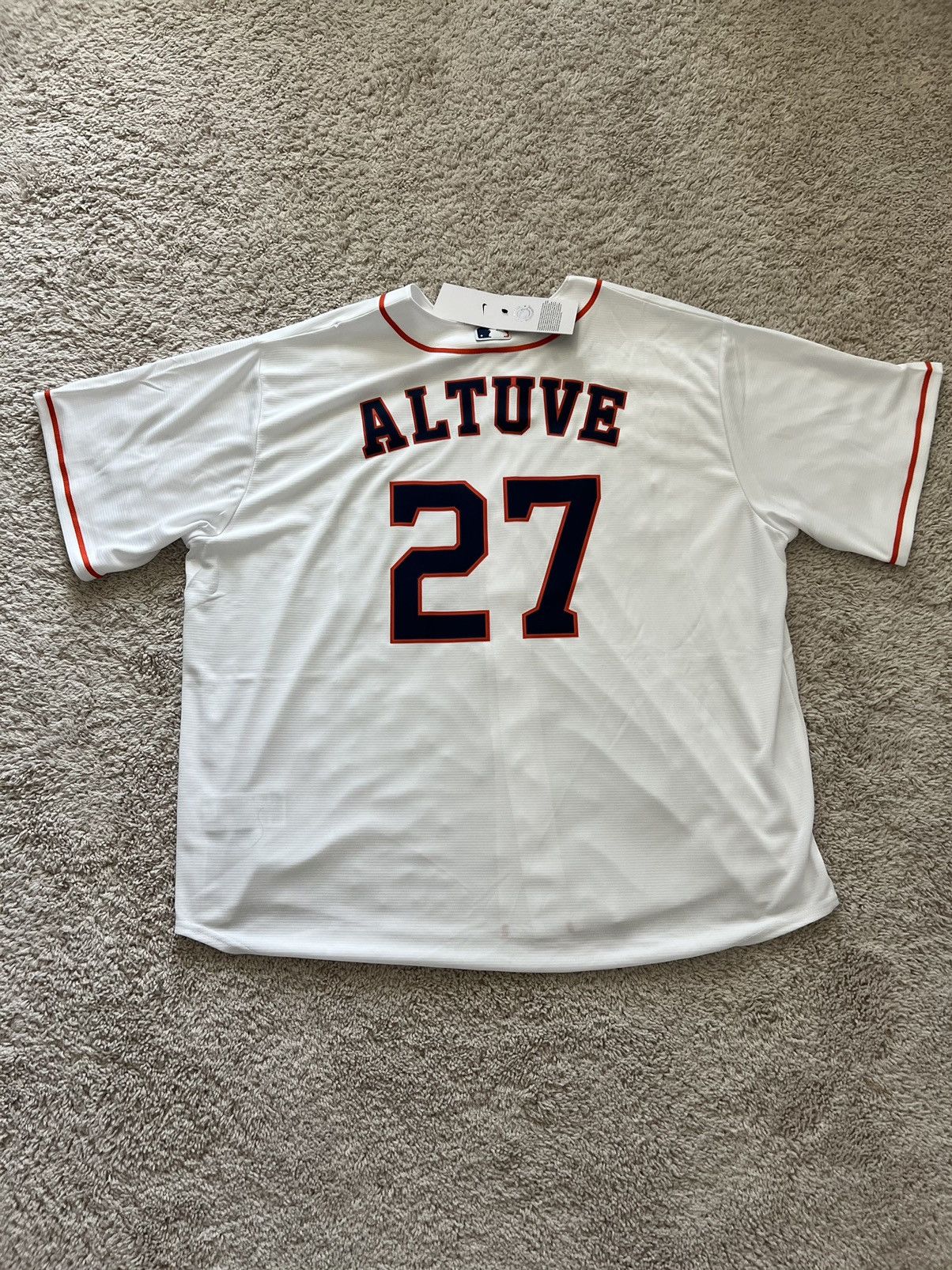 Nike Nike Authentic Houston Astros Jose Altuve Baseball Jersey Size US XXL / EU 58 / 5 - 6 Thumbnail