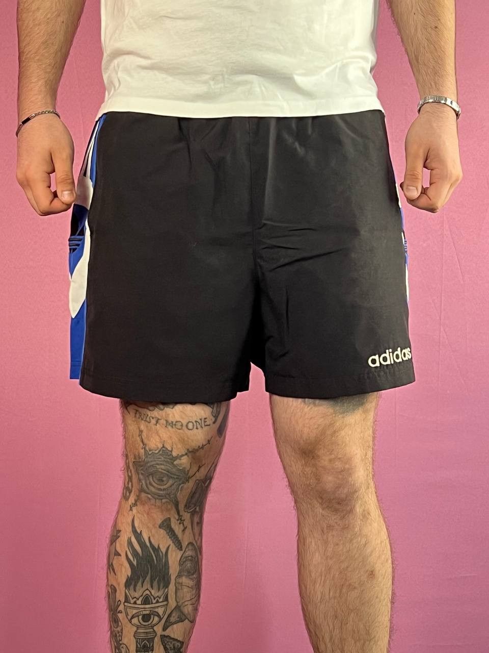 Adidas × Vintage 90s Adidas Vintage Men's Sport Shorts - L Size US 34 / EU 50 - 2 Thumbnail
