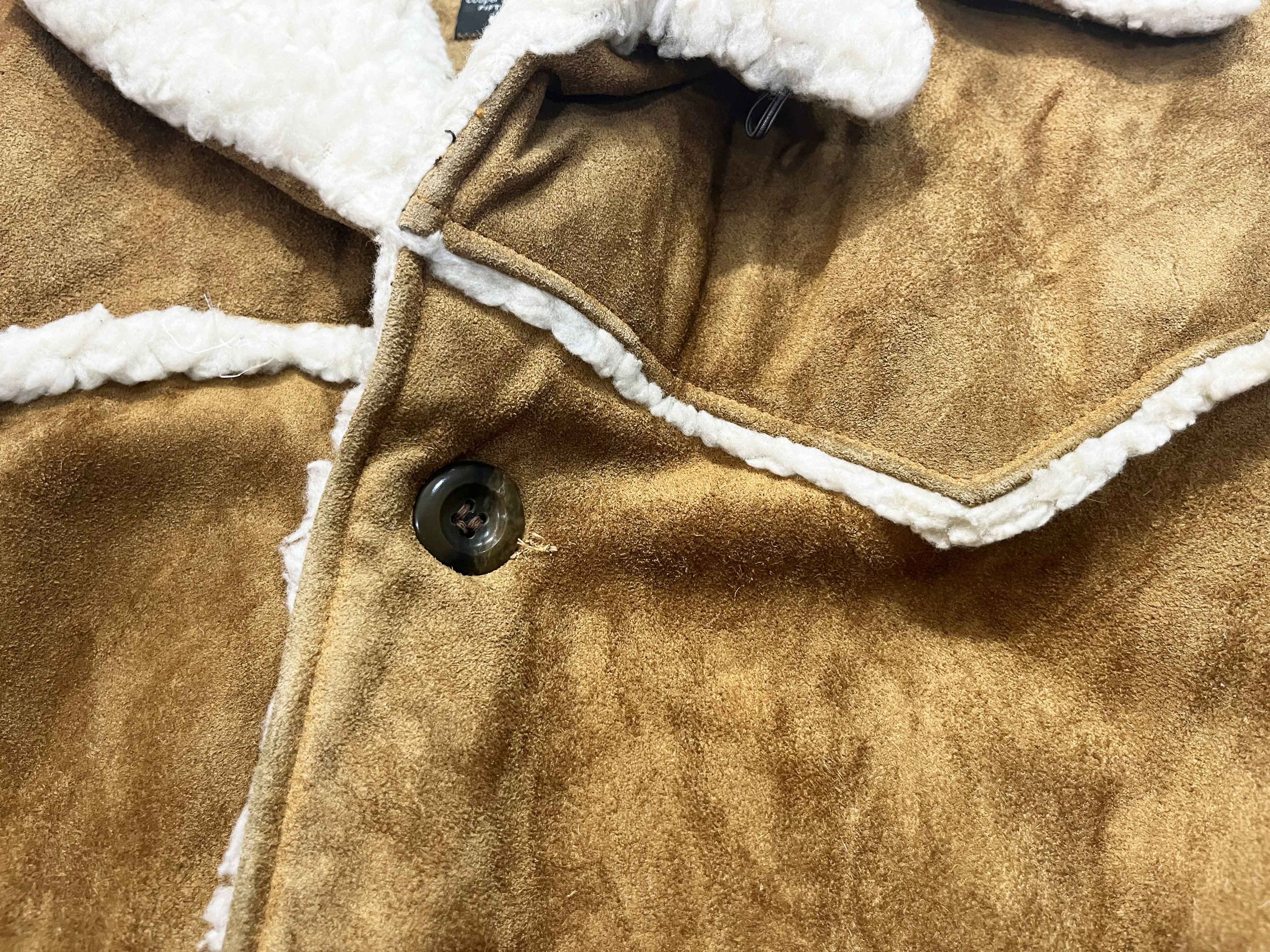 Cooper Vtg Cooper Western Rancher Shearling Suede Leather Jacket Size US M / EU 48-50 / 2 - 7 Thumbnail