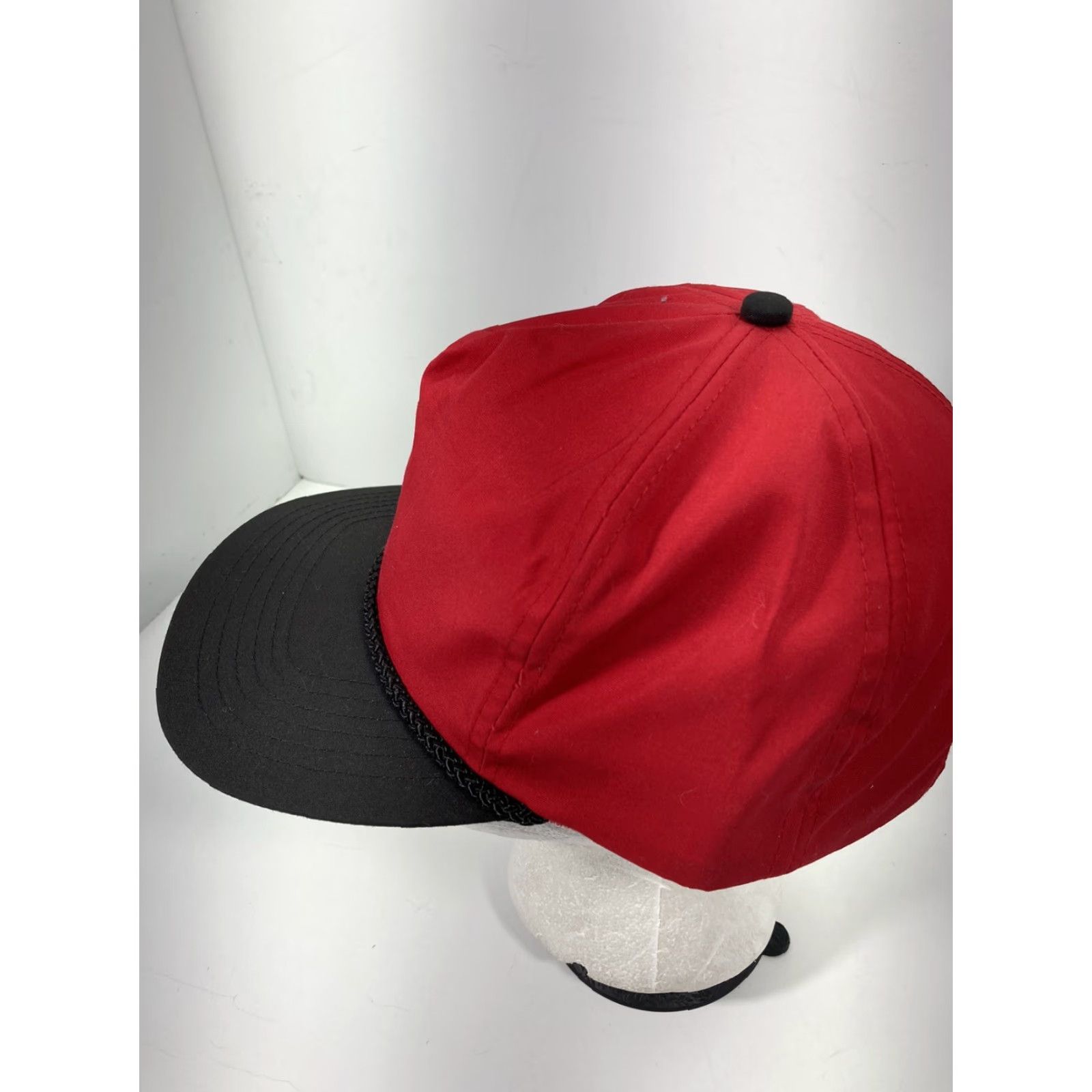 Vintage VINTAGE Otto Rope Hat Cap Red Adjustable Strap Back Baseball Cap Men Twill Cotton Logo Modern Old Stock Free Shipping Size ONE SIZE - 2 Thumbnail
