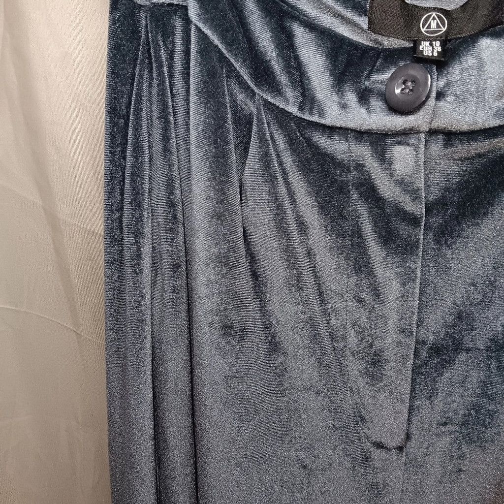 Missguided Missguided,silverish blue, velvety pants,womens 6, nwot Size 28" / US 6 / IT 42 - 5 Thumbnail