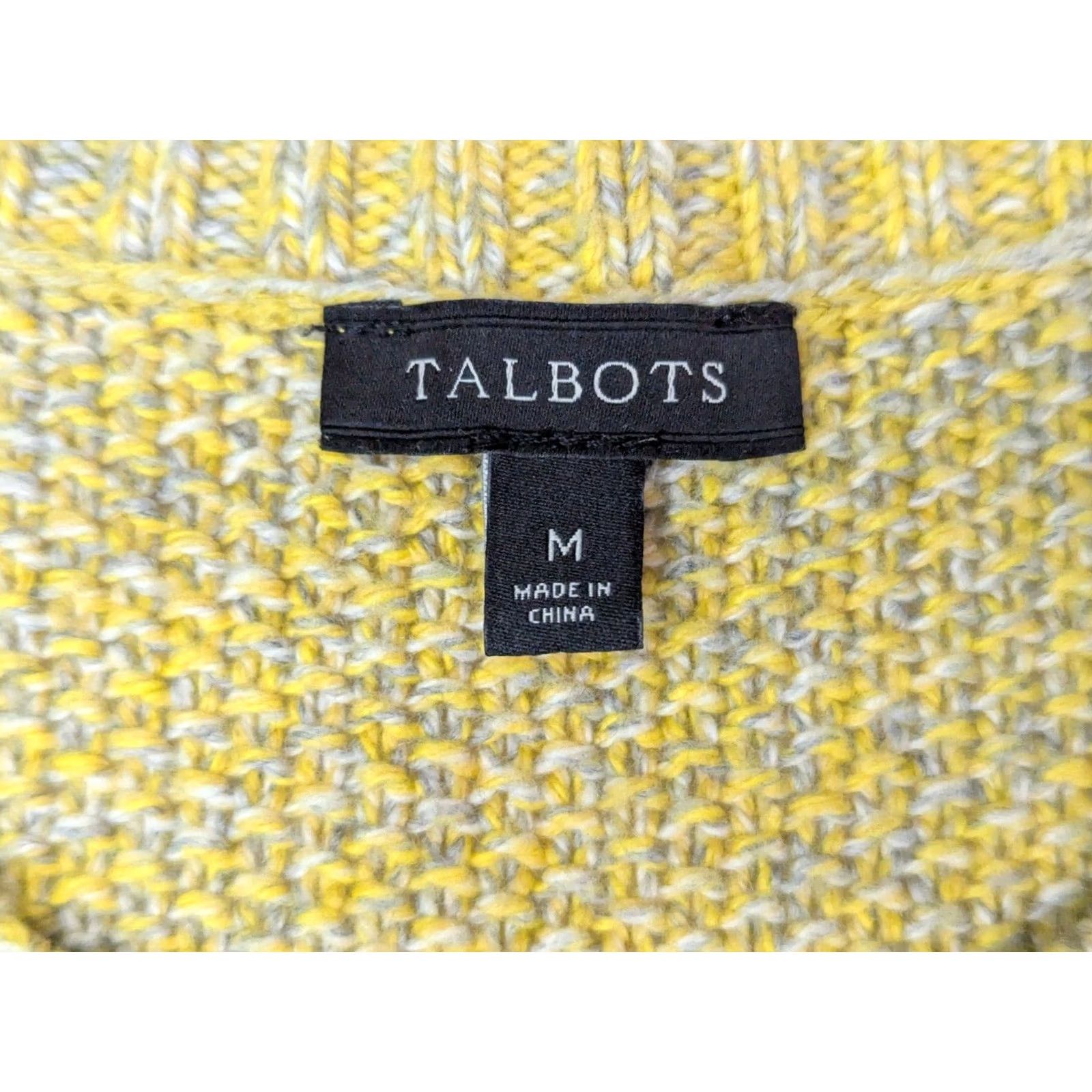 Talbots Talbots Sweater Women M Wool Blend Chunky Cable Knit Pullover Bottom Cuff Zip Size M / US 6-8 / IT 42-44 - 4 Thumbnail