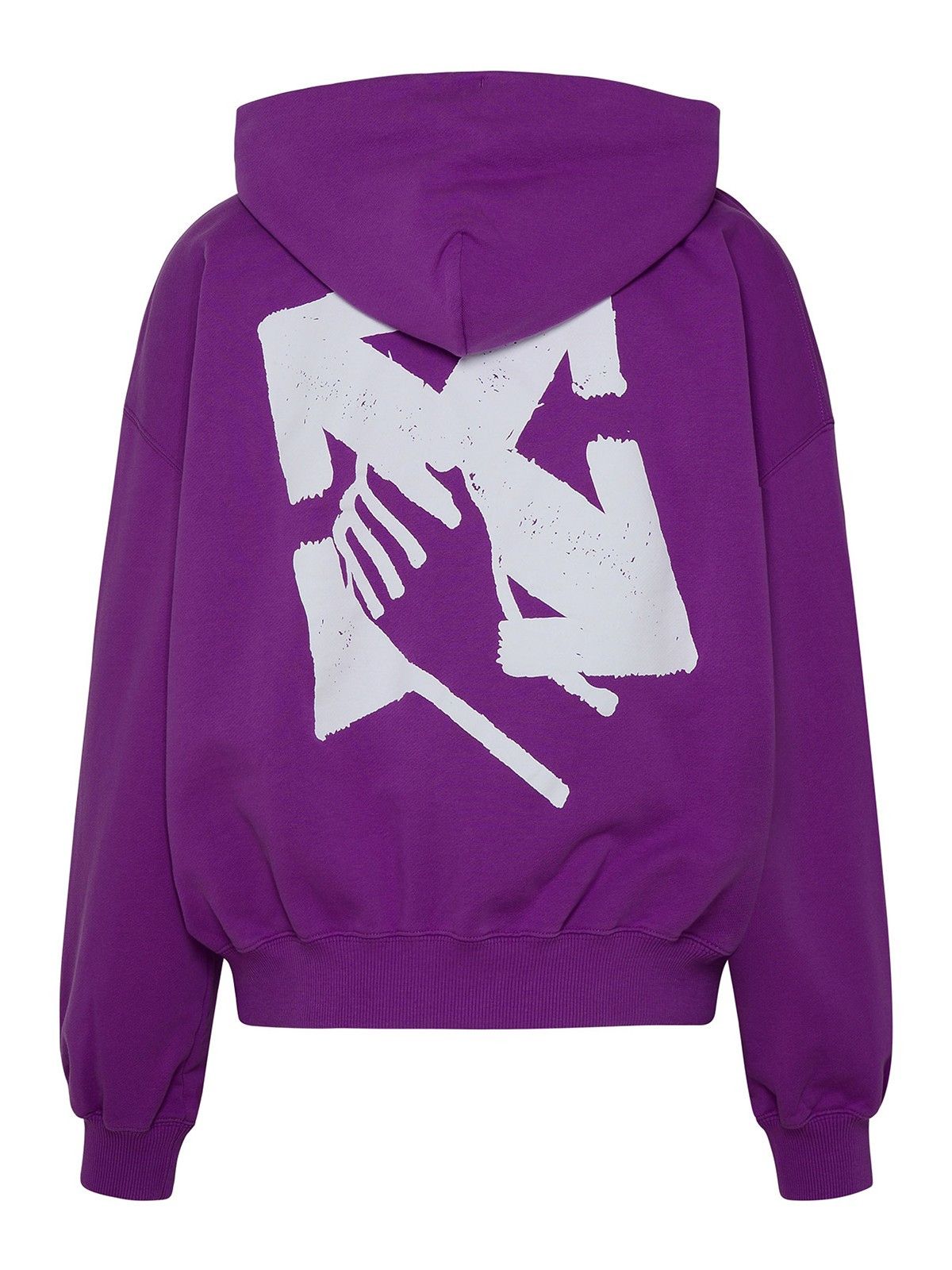 Off-White o1gr1nt1124 Hand Arrow Boxy Hoodie in Orchid White Size US XL / EU 56 / 4 - 3 Thumbnail