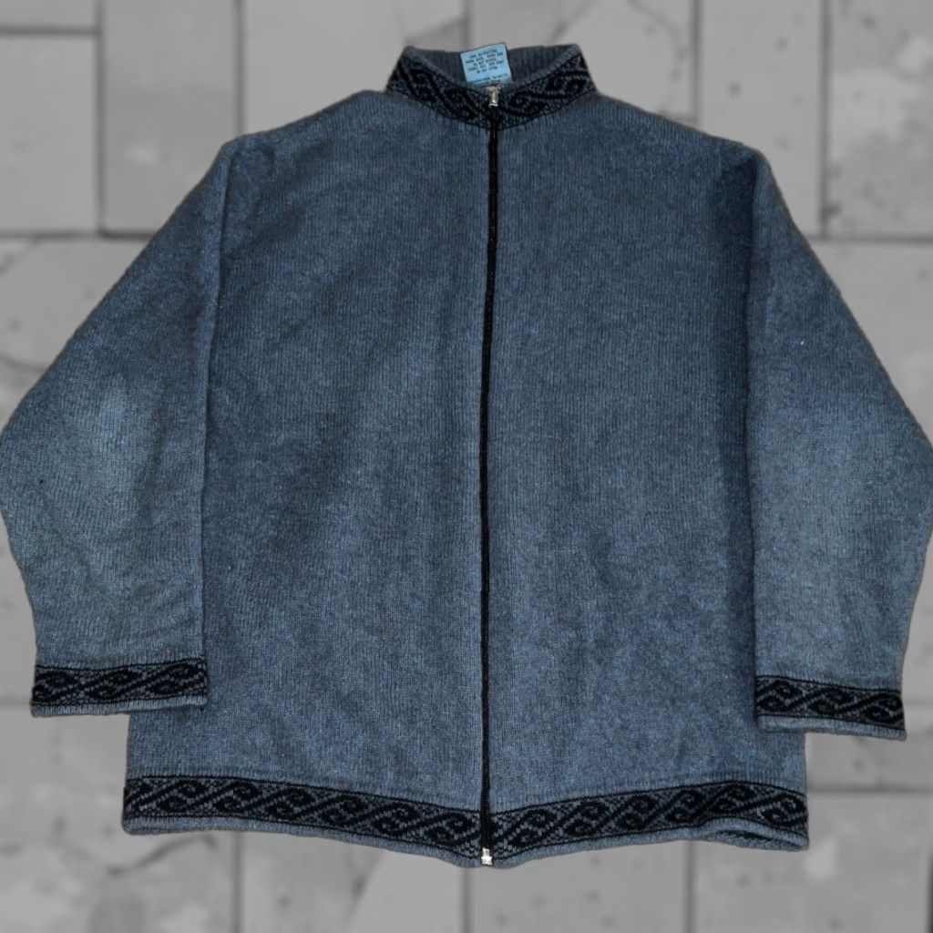 Vintage VINTAGE The Antarctic Shop Blue Wool Cardigan Womens Size M Size M / US 6-8 / IT 42-44 - 1 Thumbnail