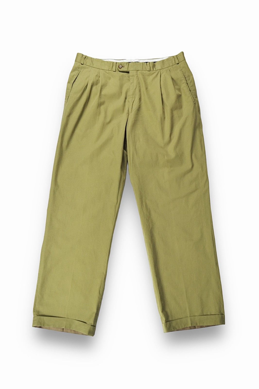 Burberry 90s Vintage Burberry's Relaxed FIt Cotton Trousers Pants Size US 34 / EU 50 - 2 Thumbnail