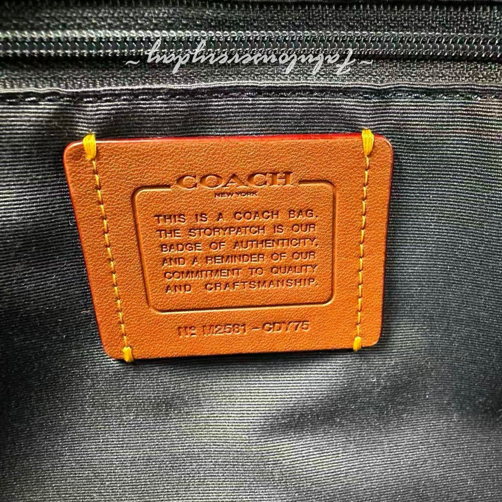 Coach Coach Rowan Large Satchel Loved Denim Charms Light Indigo Size ONE SIZE - 8 Thumbnail