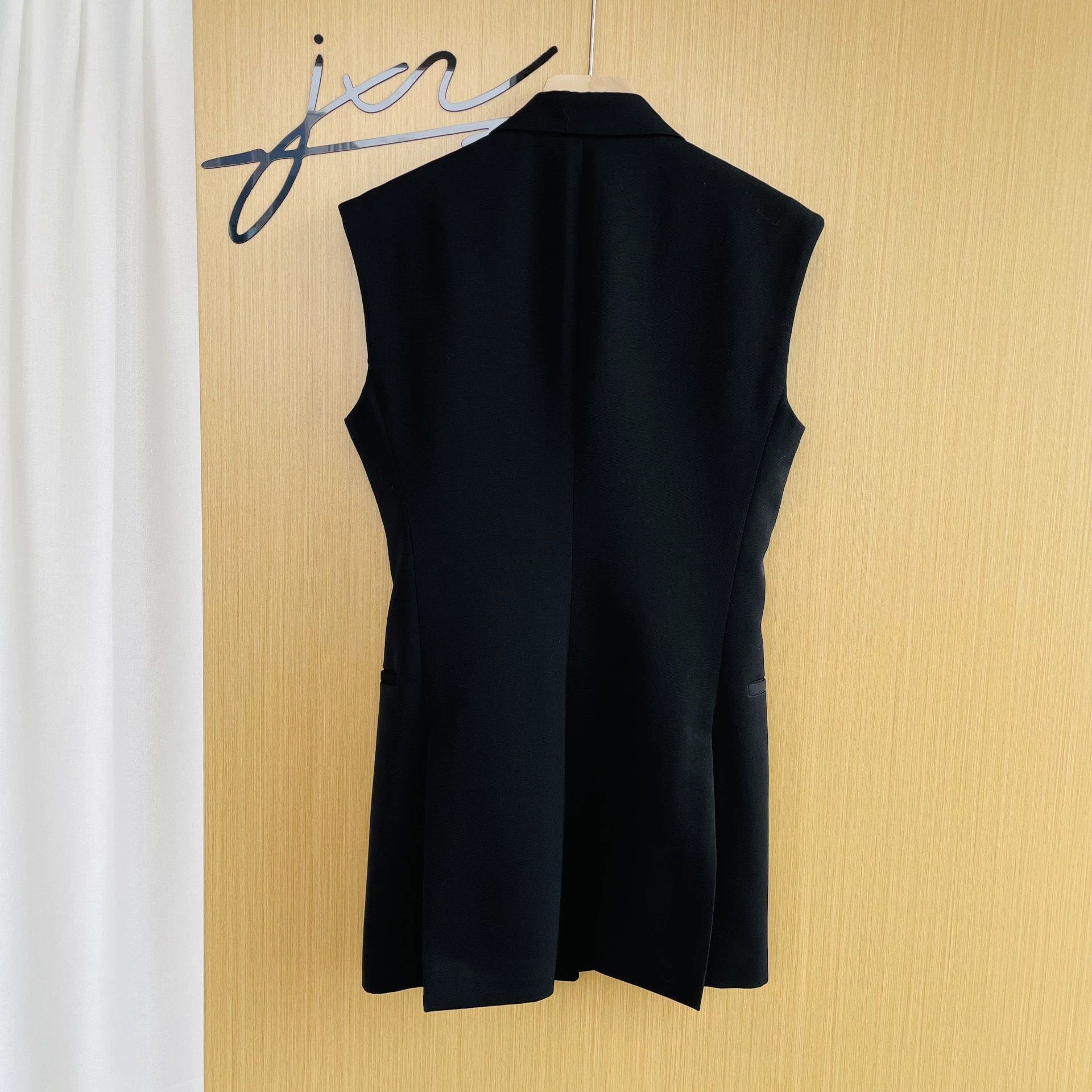 Louis Vuitton LOUIS VUITTON Notch Lapel SB Blazer Women's Blk 34 Size XS / US 0-2 / IT 36-38 - 2 Thumbnail