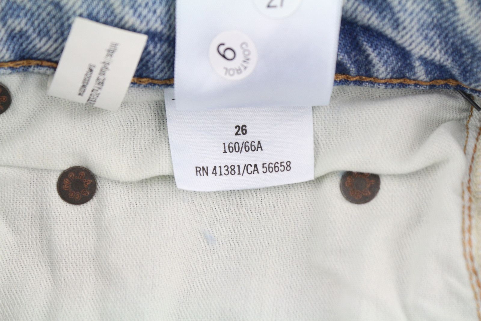Polo Ralph Lauren W26 Relaxed Crop Distress Painted Blue Jeans 84702 Size 26" / US 2 / IT 38 - 9 Thumbnail