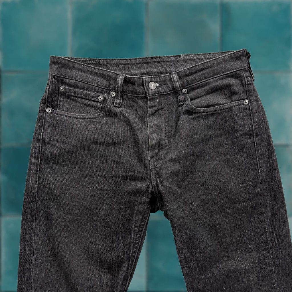 Levi's Levi's 511 Jeans Slim Straight Charcoal Wash Black Mens 32x29 Cotton Cotton Blend Denim Zip Pockets Logo Size US 32 / EU 48 - 1 Thumbnail