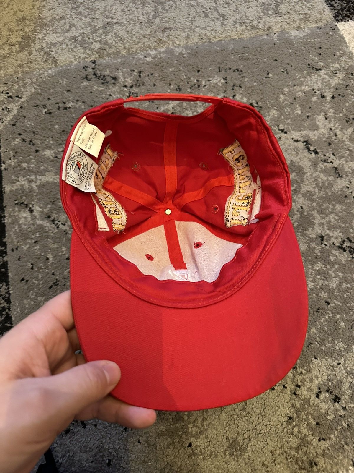 Ferrari Rare VTG Ferrari by Michael Schumacher Official Dekra Cap Size ONE SIZE - 9 Thumbnail