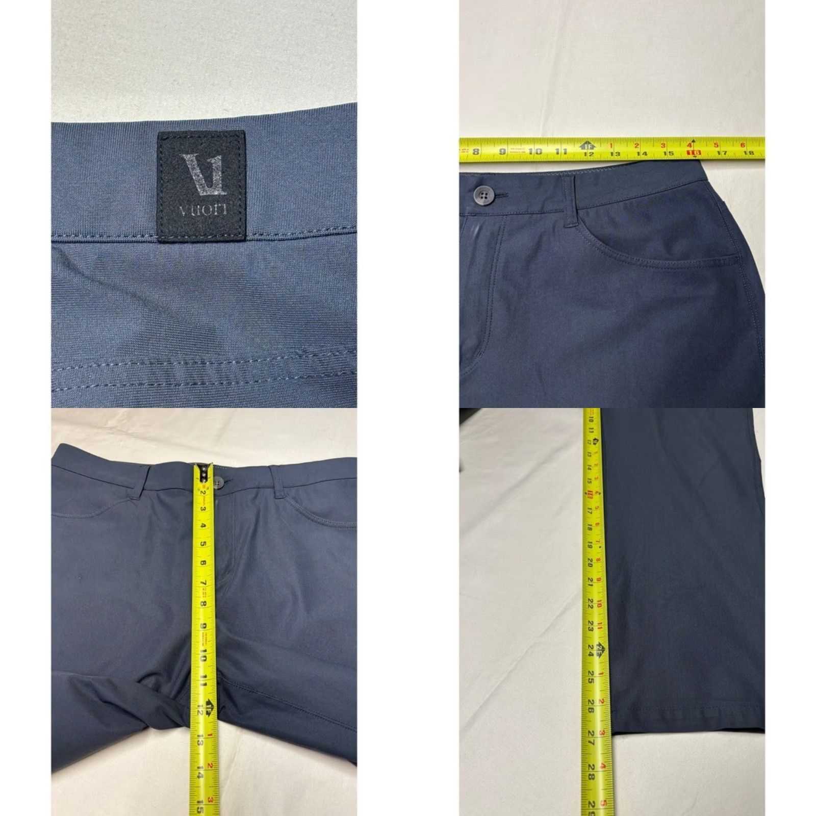 Vuori Vuori Ponto Performance Pants Gray Mens 32x27 Chino Straight Front Pockets Stretch Moisture Wicking Quick Dry Casual Workwear Travel Modern Fit Size US 32 / EU 48 - 8 Thumbnail