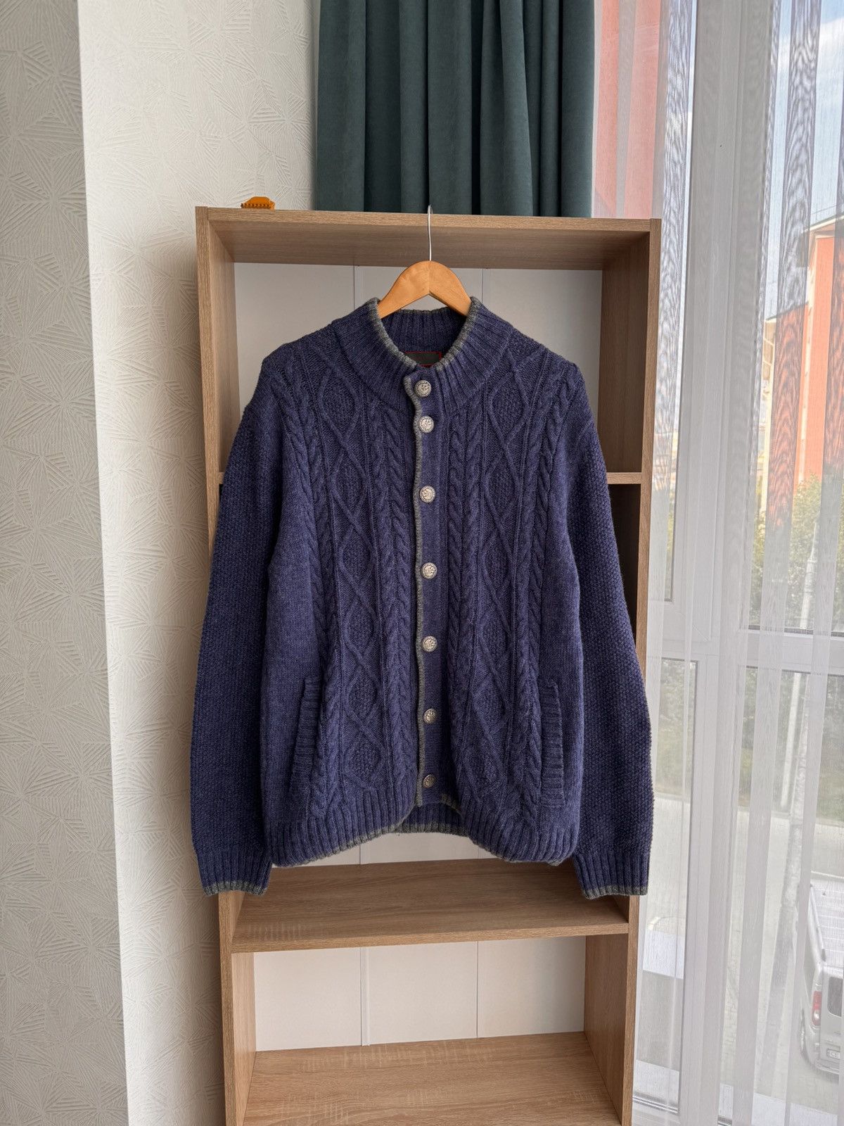 Other Vintage Reitmayer Zopf Jacquard Austrian Button Cardigan Size US L / EU 52-54 / 3 - 1 Thumbnail