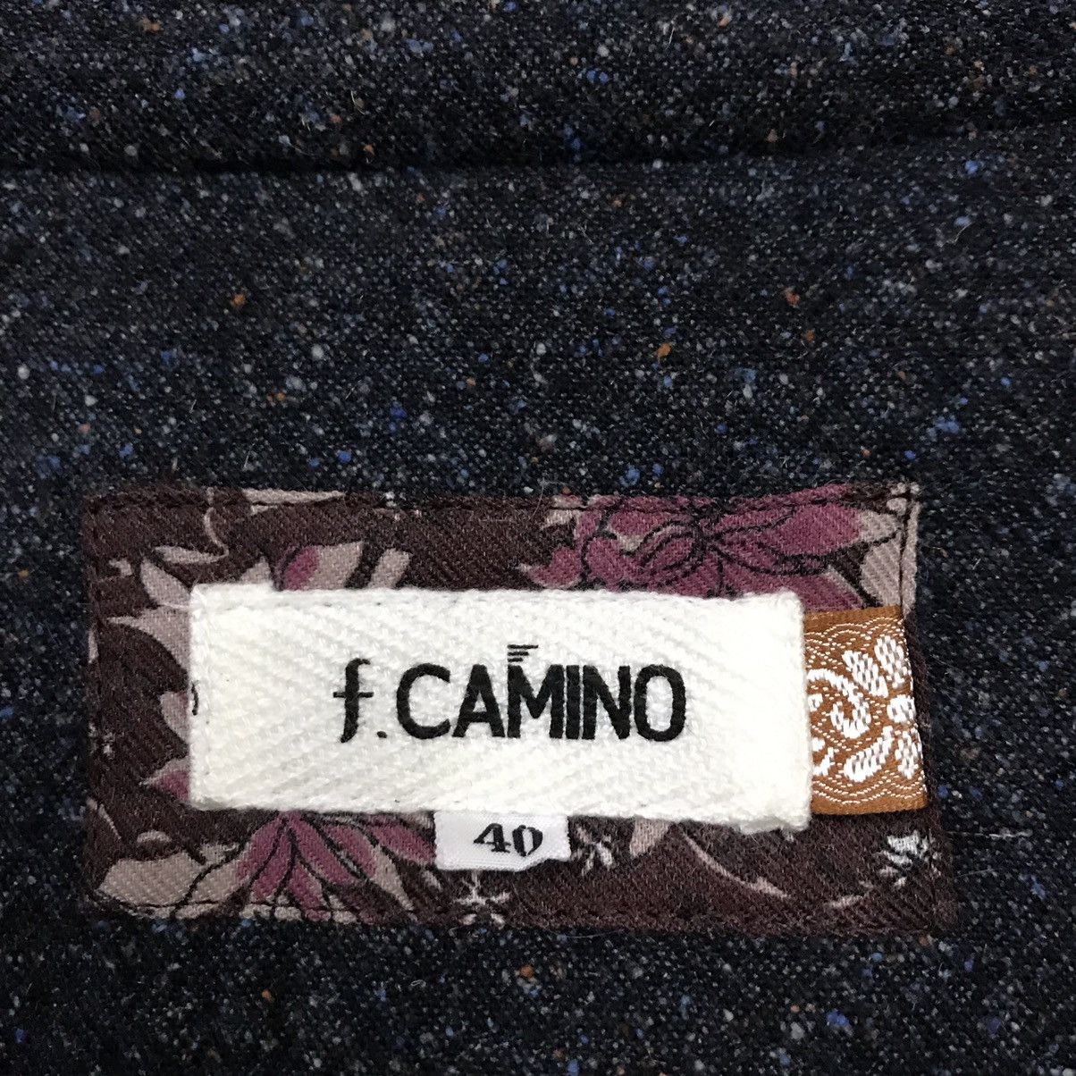 Japanese Brand VINTAGE f.CAMINO TWEED BELTED JACKET COATS Size XS / US 0-2 / IT 36-38 - 9 Thumbnail