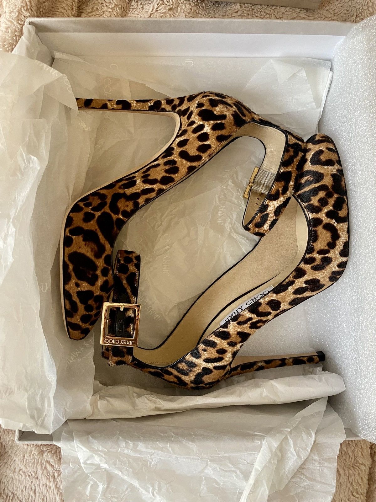 Jimmy Choo Jimmy Choo Helena - Pony-Style Calfskin Pumps Size US 8 / IT 38 - 10 Thumbnail