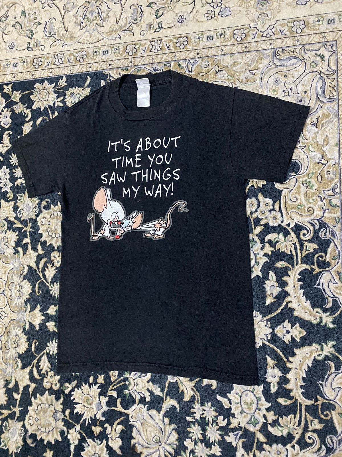 Cartoon Network Vintage Pinky And The Brain Cartoon Size US S / EU 44-46 / 1 - 2 Thumbnail
