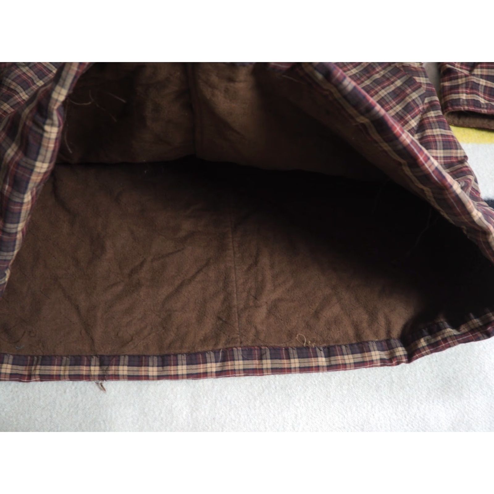 Vintage VTG Grove Thermo Jac Sideliner Brown Plaid Fireman Clasp Jacket Coat Mens L Size US L / EU 52-54 / 3 - 6 Thumbnail