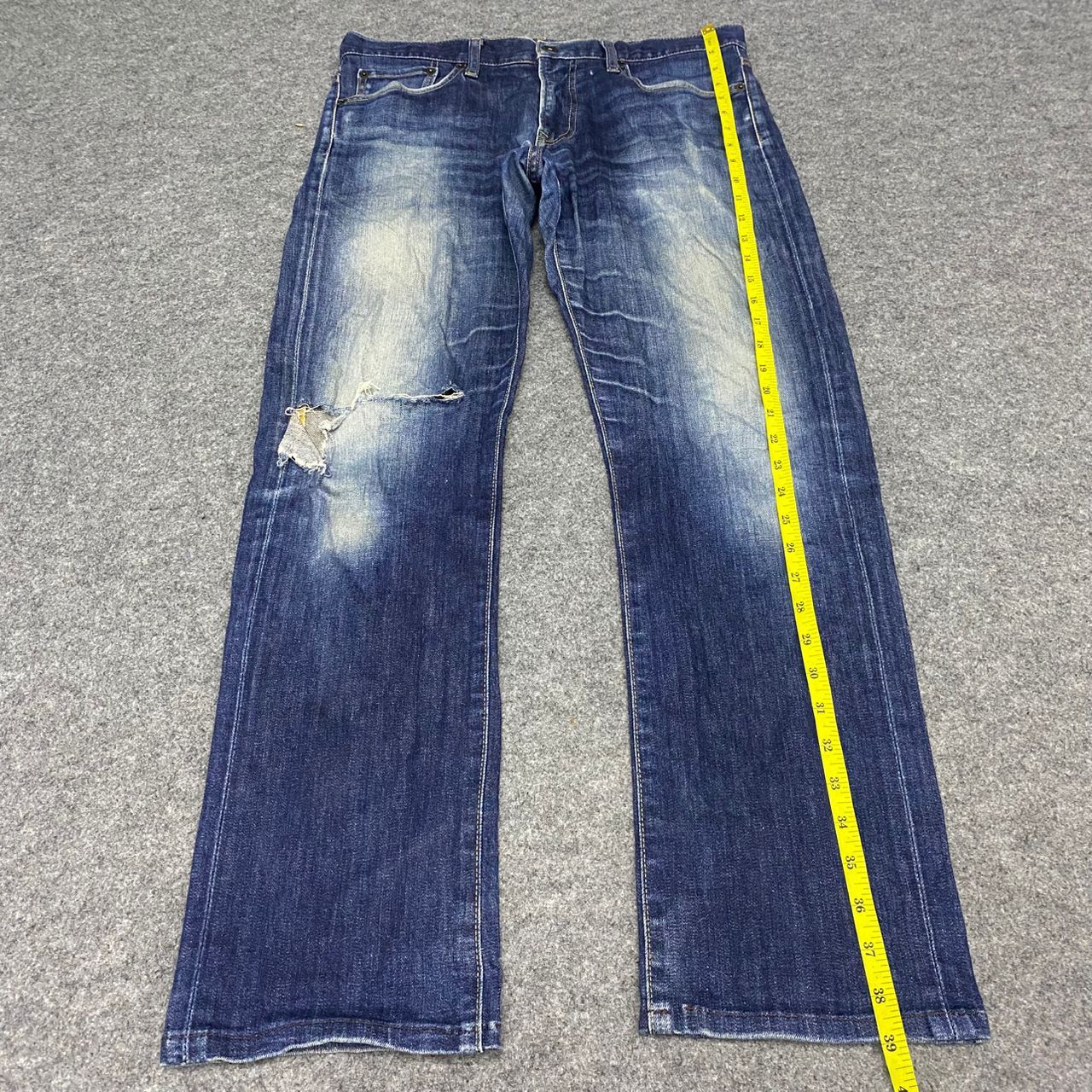 Uniqlo 💥Best Offer💥Vintage Uniqlo Jeans Distressed Denim Size US 33 - 3 Thumbnail