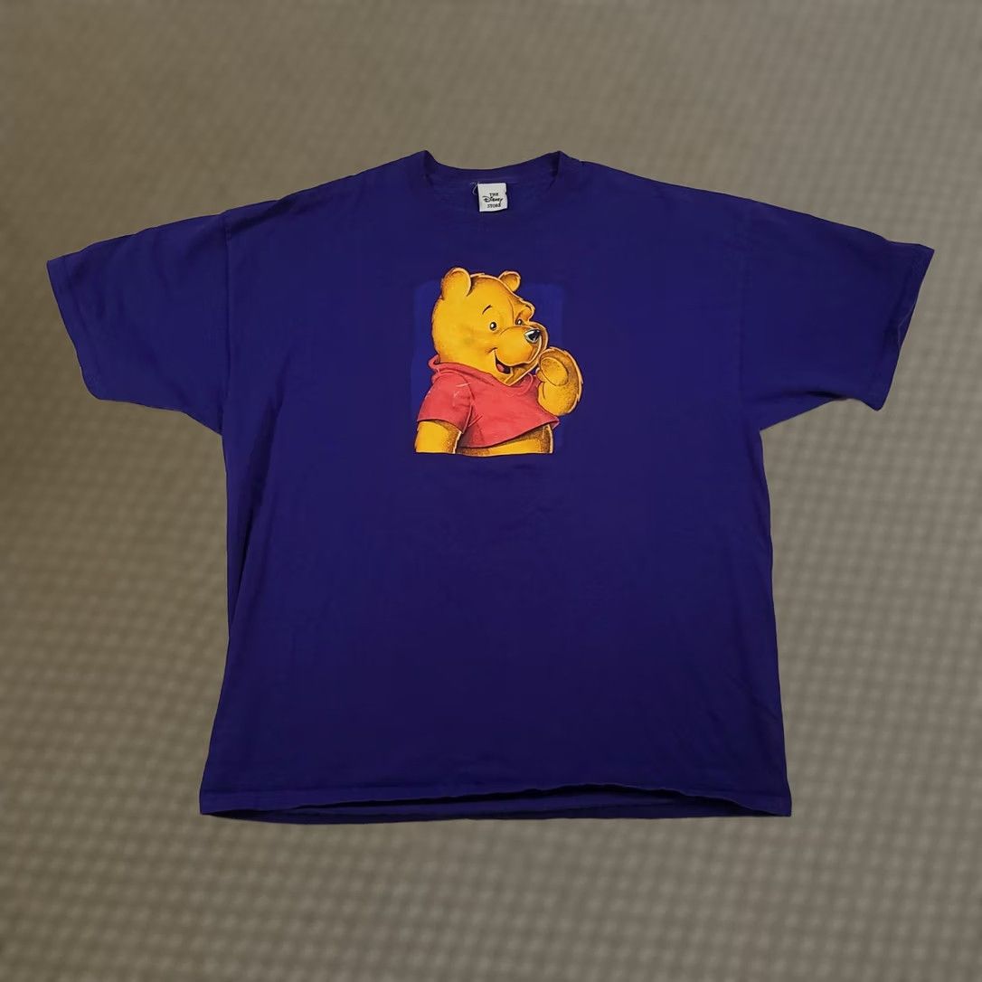 Disney VINTAGE Disney Winnie the Pooh Shirt Mens XL Purple Disney Store 90s Size US XL / EU 56 / 4 - 1 Thumbnail
