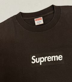 Brown supreme outlet shirt