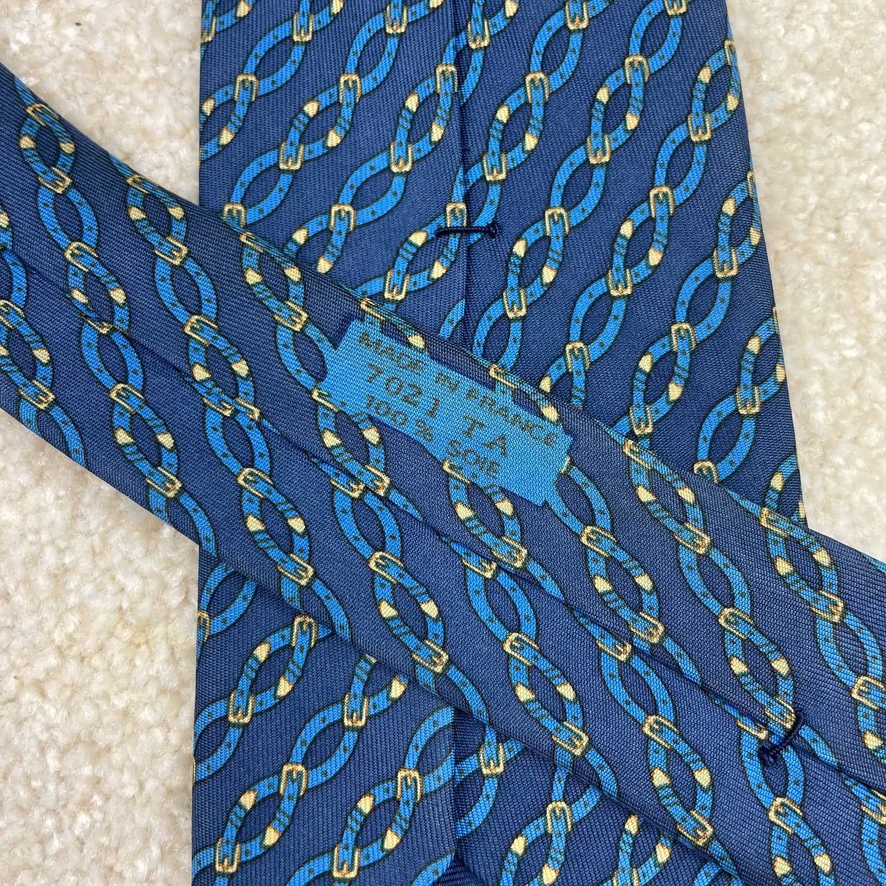 Hermes Hermes Silk Tie 7021 TA Belts Size ONE SIZE - 3 Thumbnail