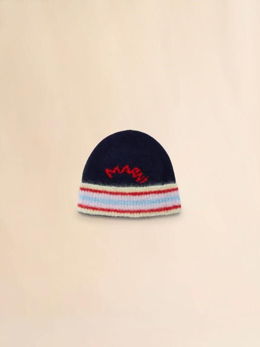 Marni o1w1db10326 Size: OS/Beanie in Nevy Blue Size ONE SIZE - 1 Thumbnail
