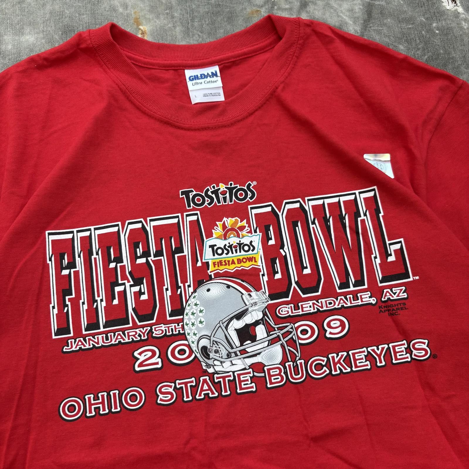 Gildan Vintage Y2K Ohio State Buckeyes Tostitos Fiesta Bowl Shirt Size US L / EU 52-54 / 3 - 2 Thumbnail