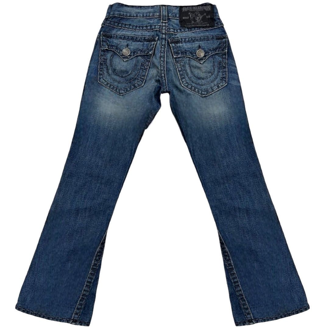 True Religion × Vintage TRUE RELIGION CONTRAST STITCH DENIM JEANS [30-28] Size US 30 / EU 46 - 1 Thumbnail