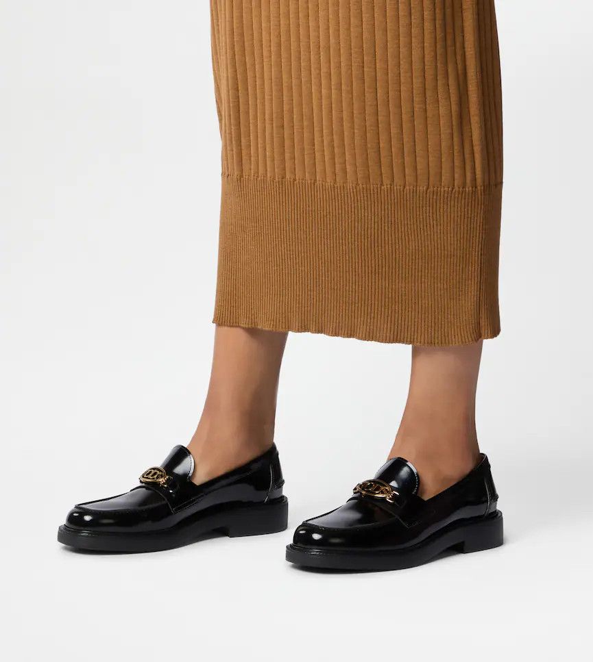 Tod's o1s22i1n1024 Leather Loafers in Black Size US 8 / IT 38 - 7 Thumbnail