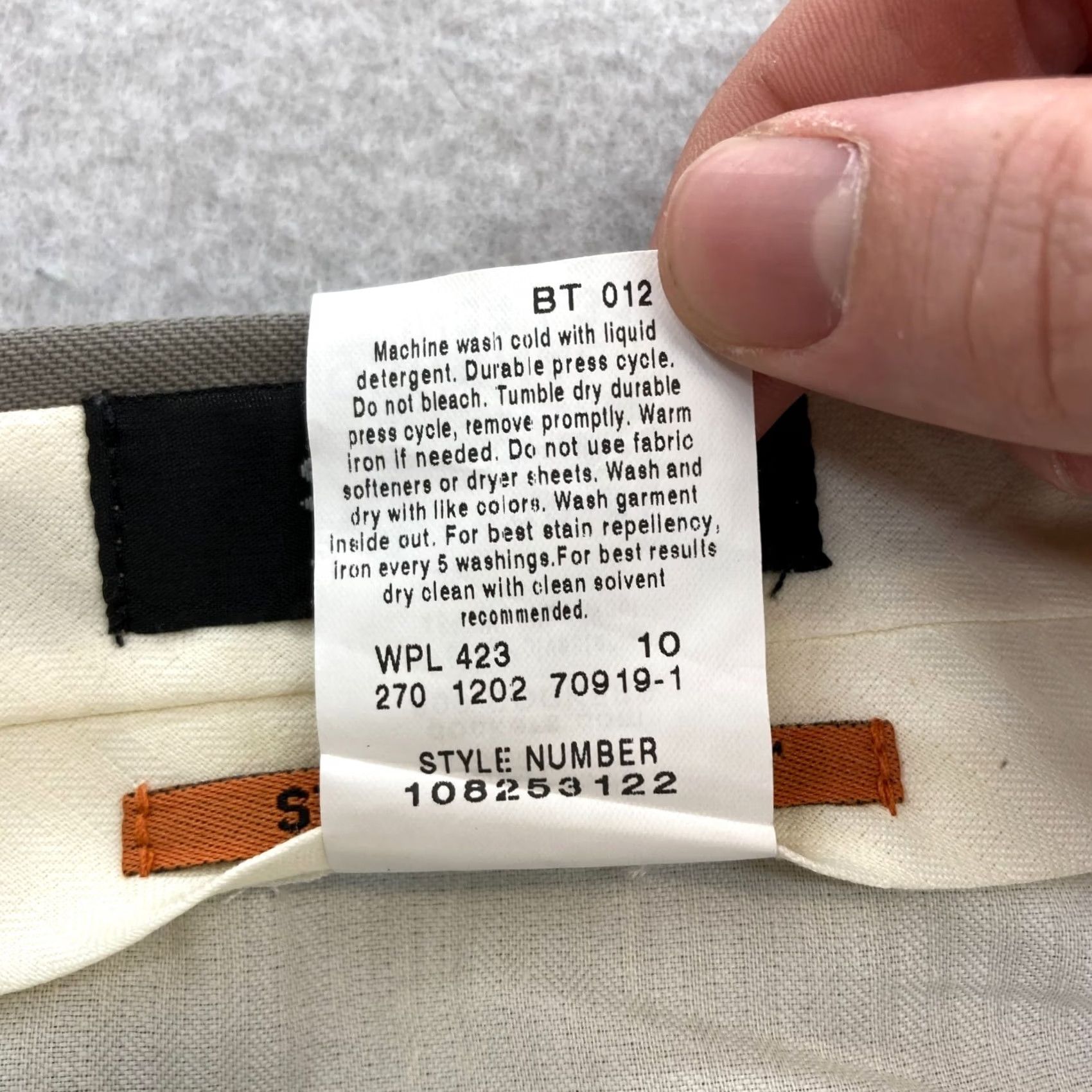 Dockers DOCKERS Slates Dress Pants Mens 34x31 Gray Wool Blend Gabardine Pleated Dress Pants Size US 34 / EU 50 - 6 Thumbnail